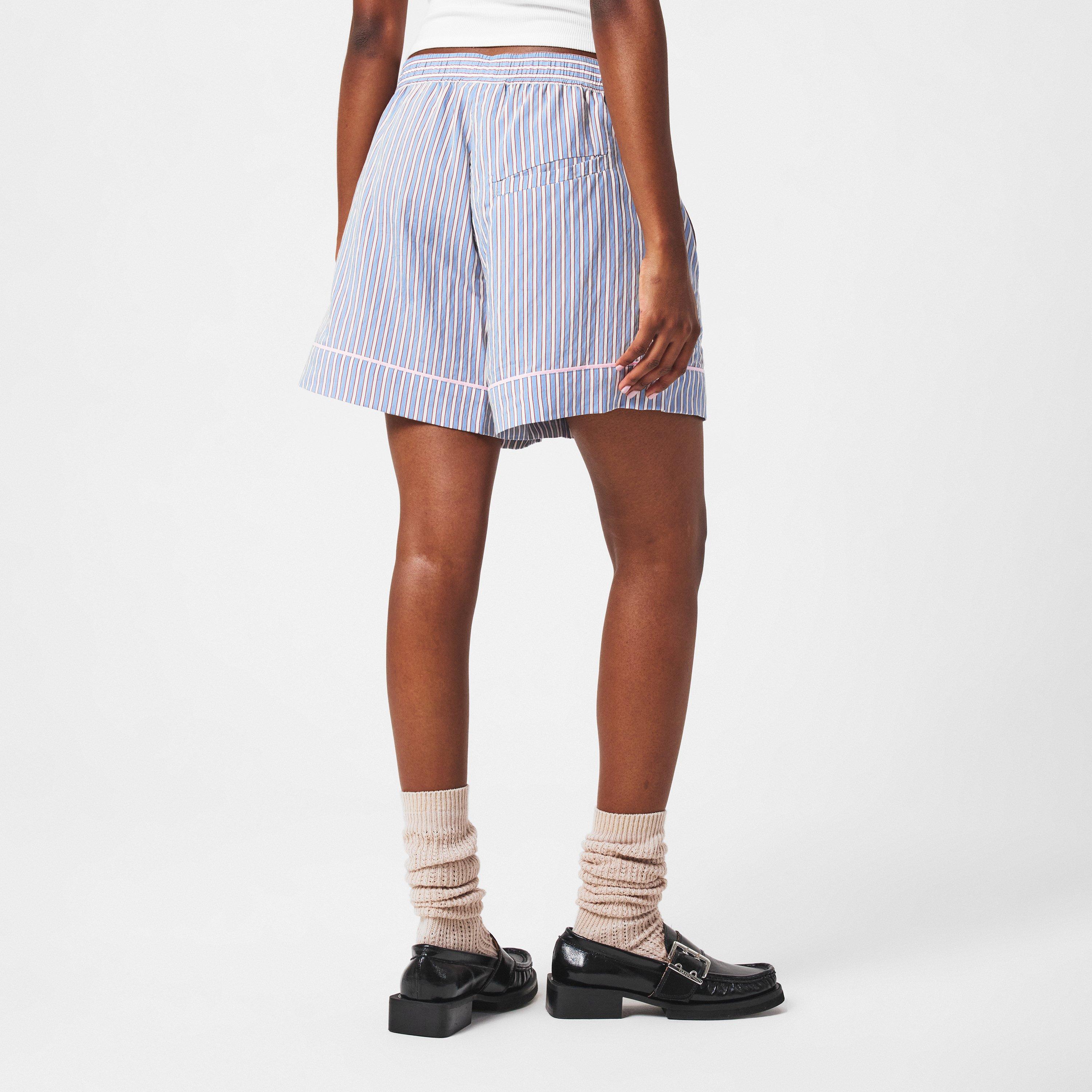 Soft Chambray - Ganni - Striped Shorts - 4