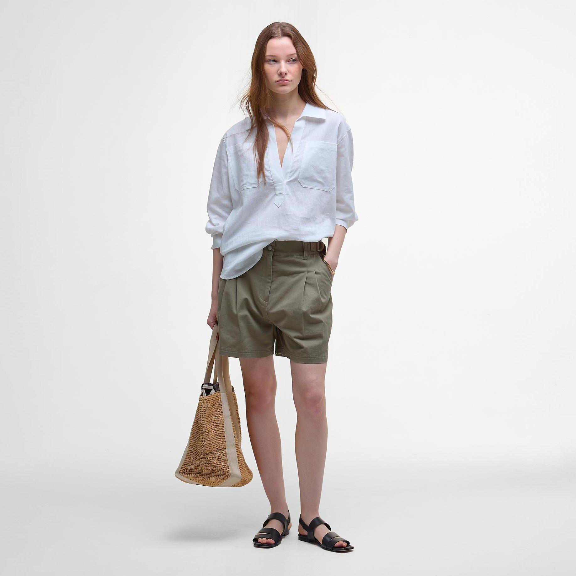 Dusky Green - Barbour - Cecile Shorts - 5