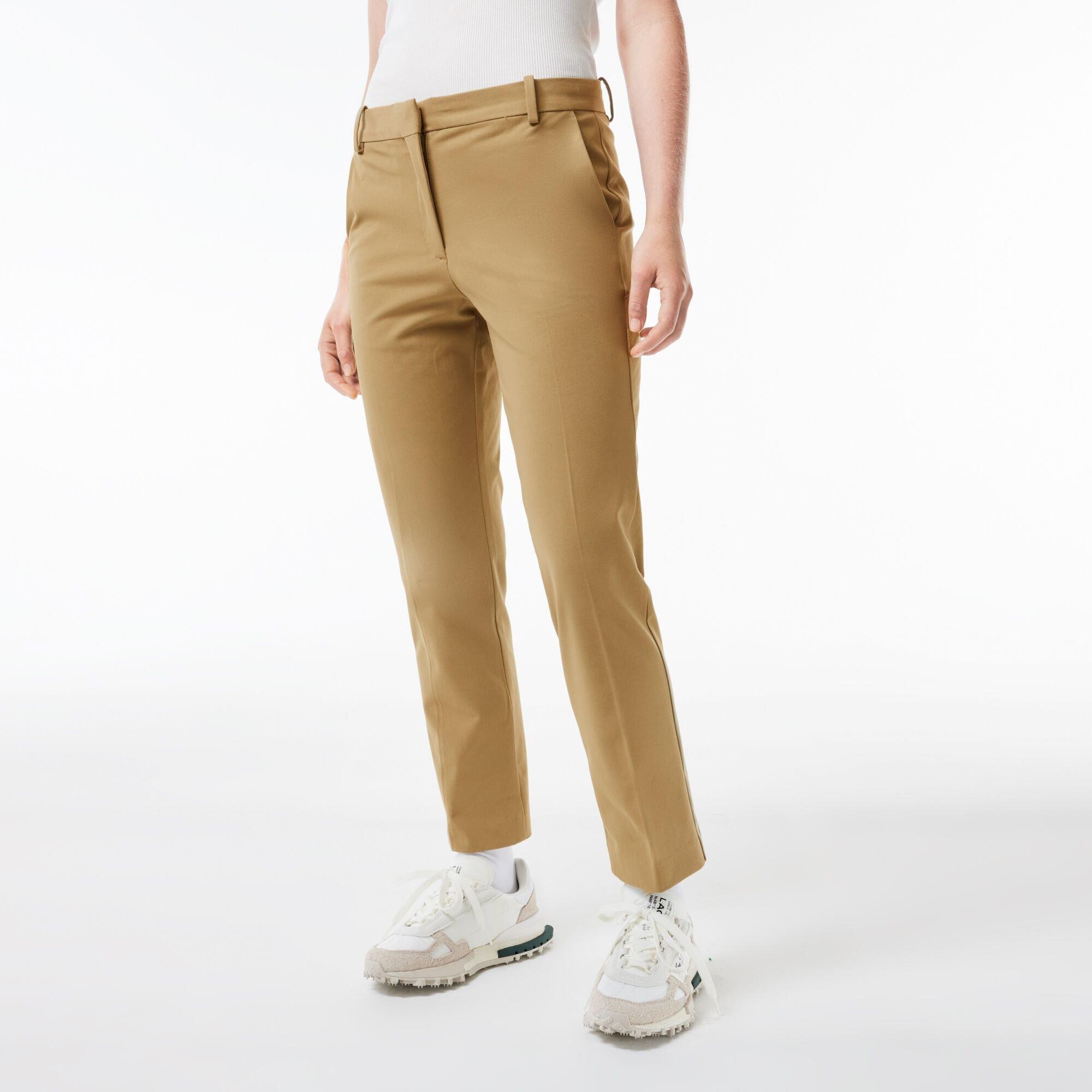Lion - Lacoste - Women's Beige Chinos - 2