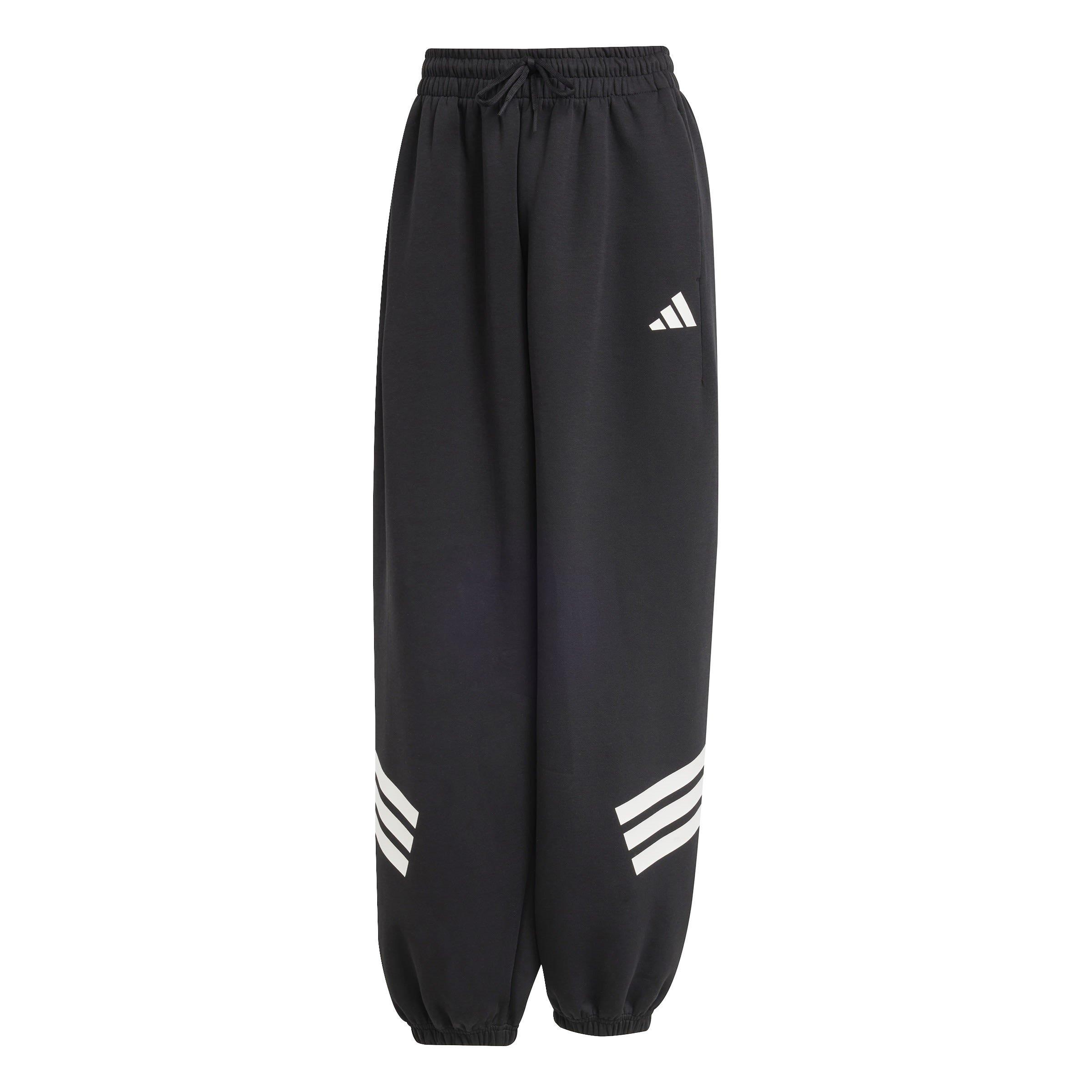 Black - adidas - Future Icons 3-Stripes Womens Lifestyle Parachute Pants - 1