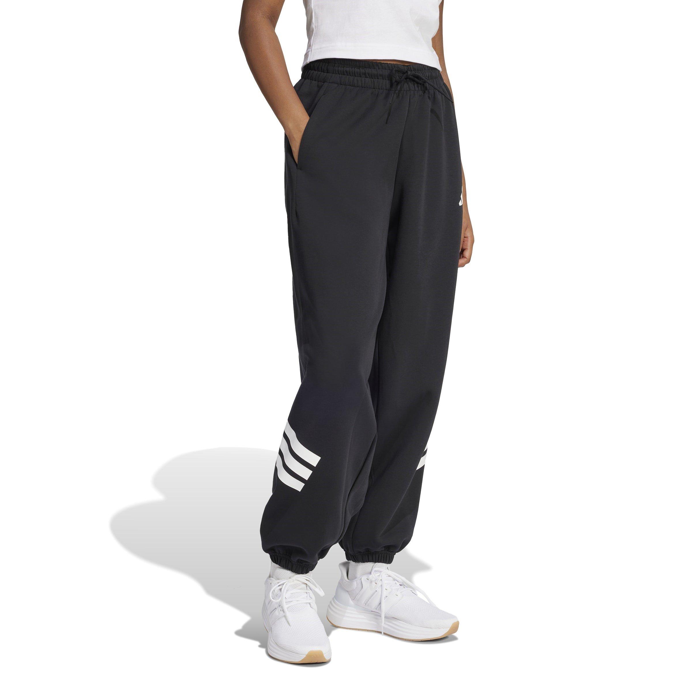 Black - adidas - Future Icons 3-Stripes Womens Lifestyle Parachute Pants - 4