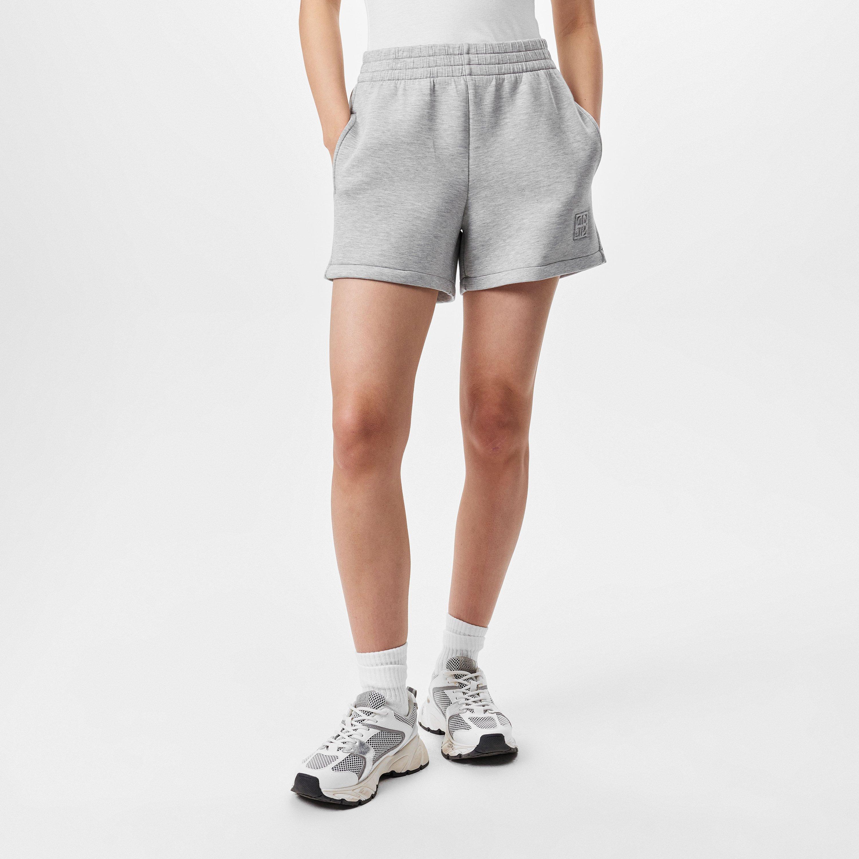 GREY - Anine Bing - Women's Kam Fleece Jogger Shorts - 3
