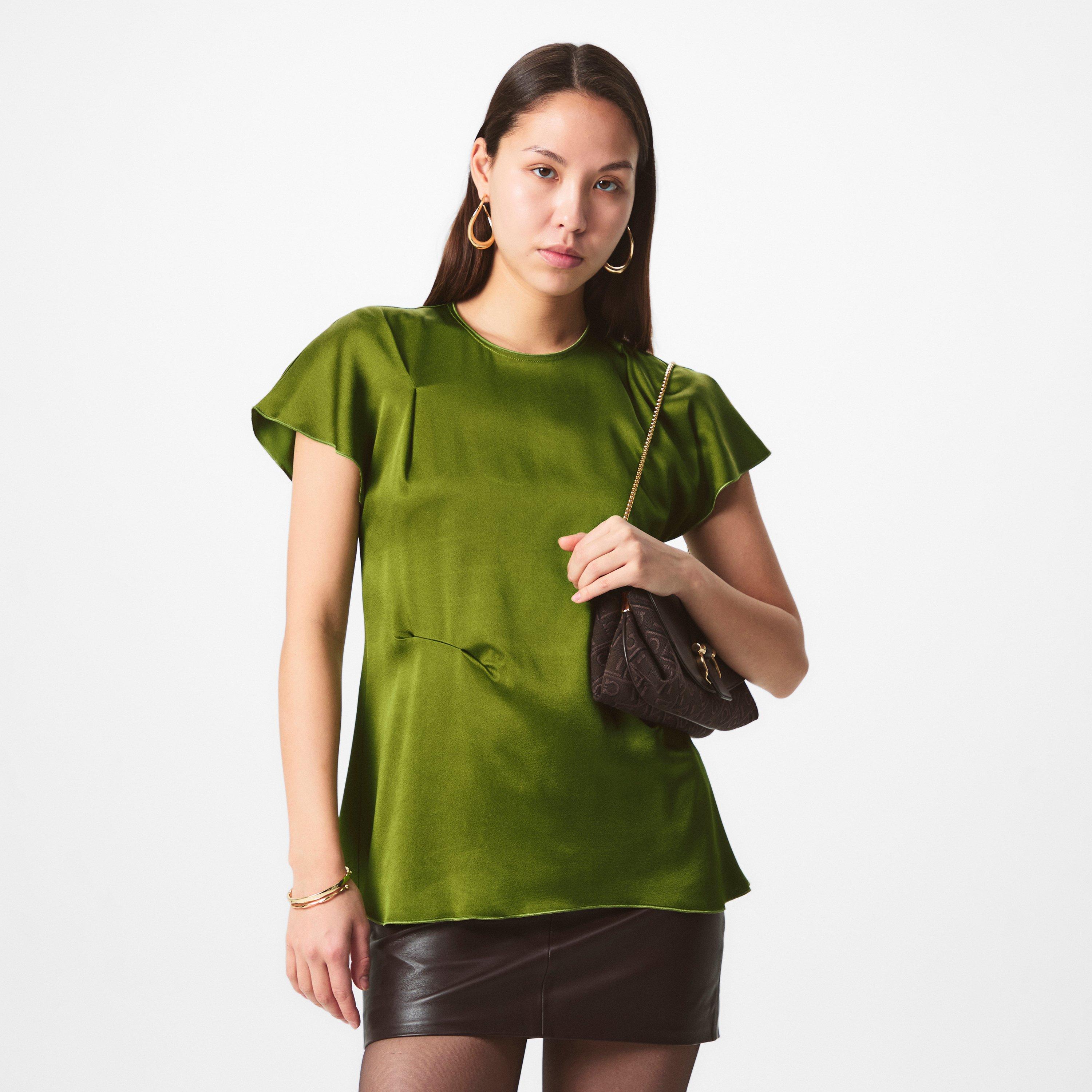 ALGAE - Victoria Beckham - Pleat-Detail Top - 3