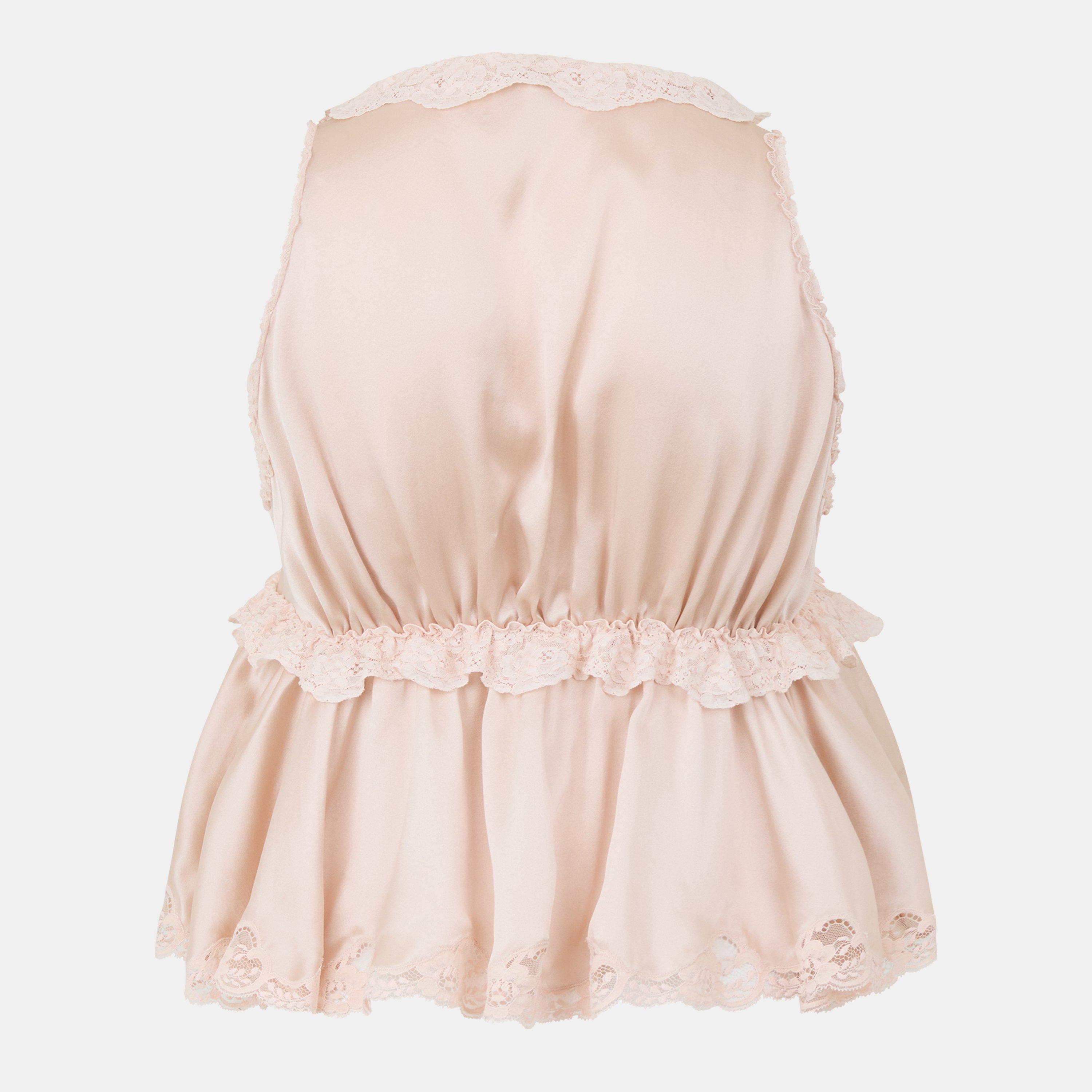 Rose Dust - Chloe - Women's Silk Short Sleeve Blouse - 2