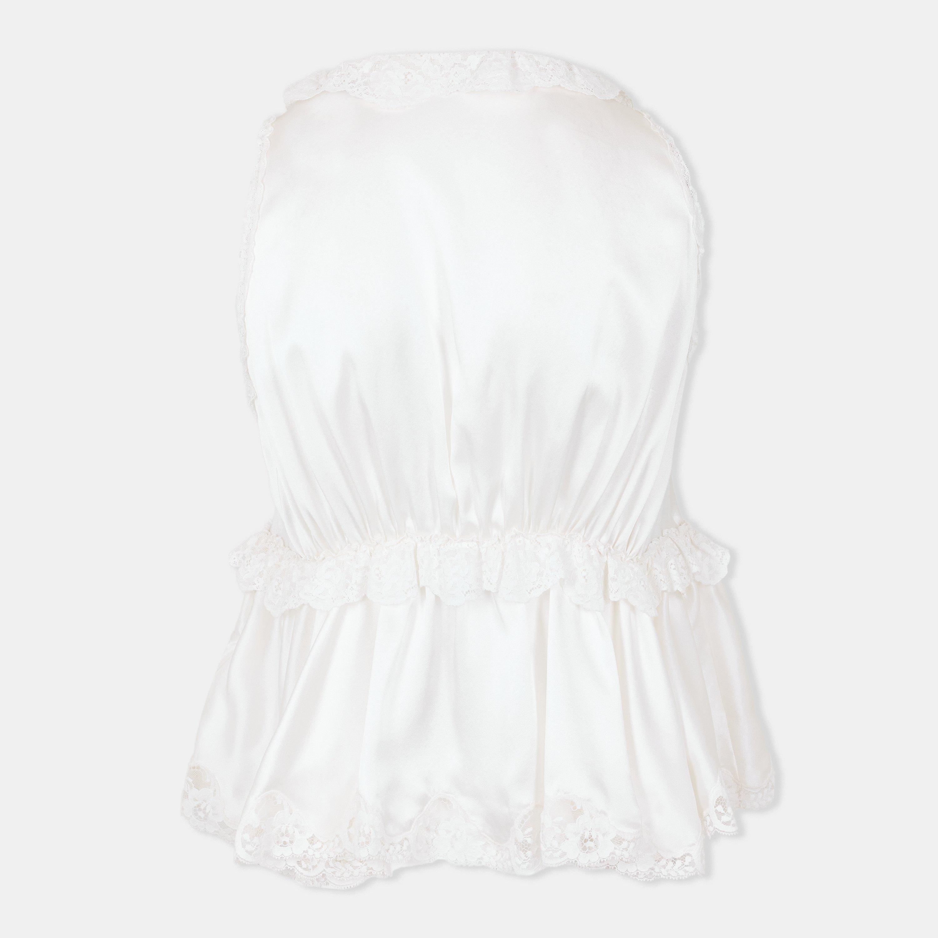 Iconic Milk - Chloe - Women's Silk Short Sleeve Blouse - 2