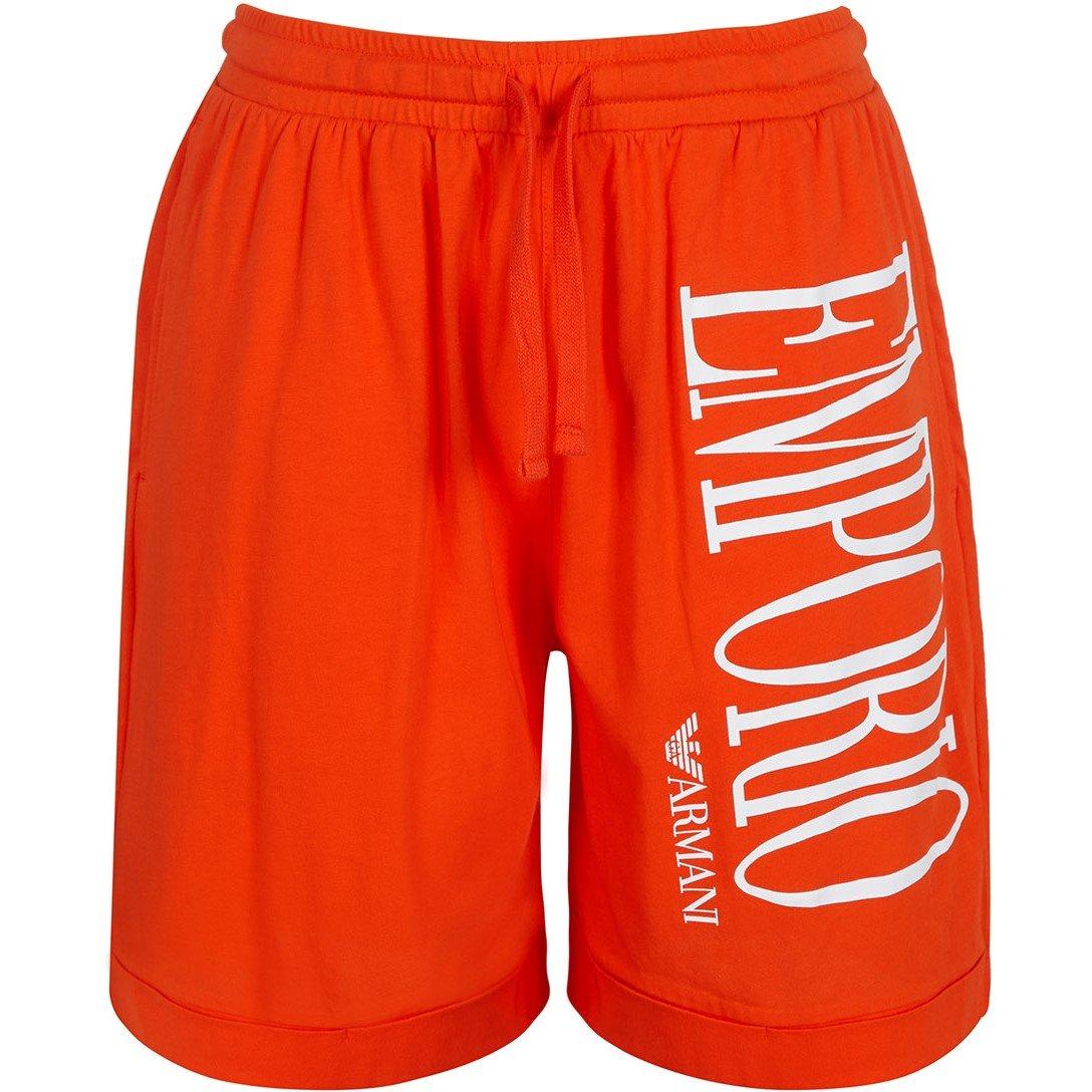 Orange Soda - Emporio Armani - Women's Fleece Jogger Shorts - 3
