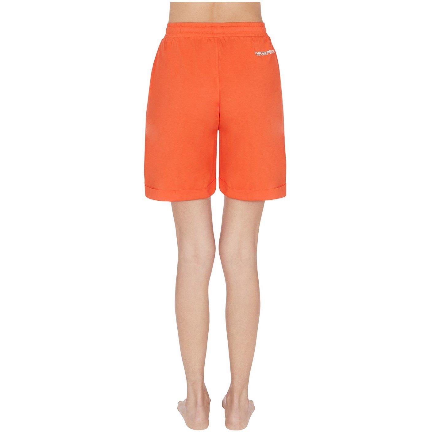 Orange Soda - Emporio Armani - Women's Fleece Jogger Shorts - 2