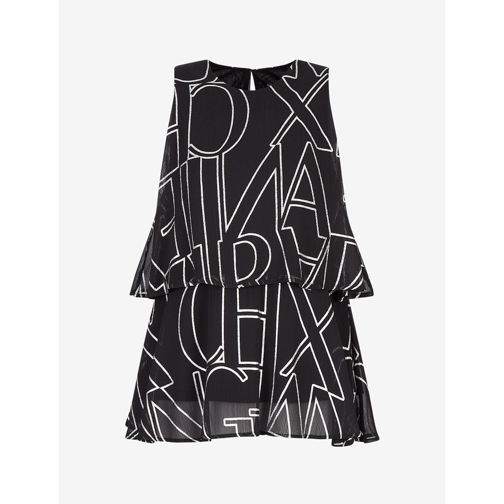 Black/Silver - Armani Exchange - Women's Short-Sleeve Blouse - 5