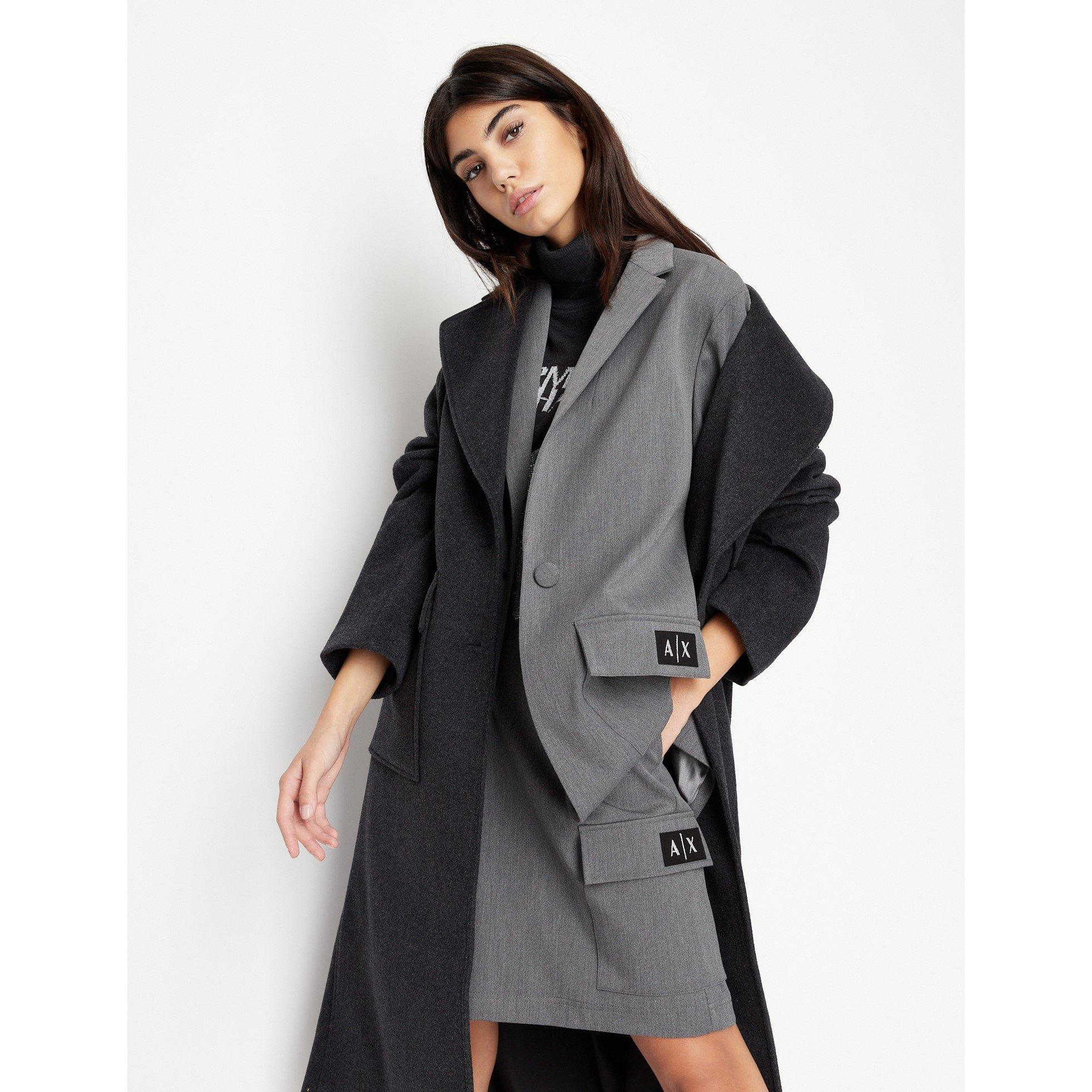 Dark Grey - Armani Exchange - Women's Cargo Shorts - 3