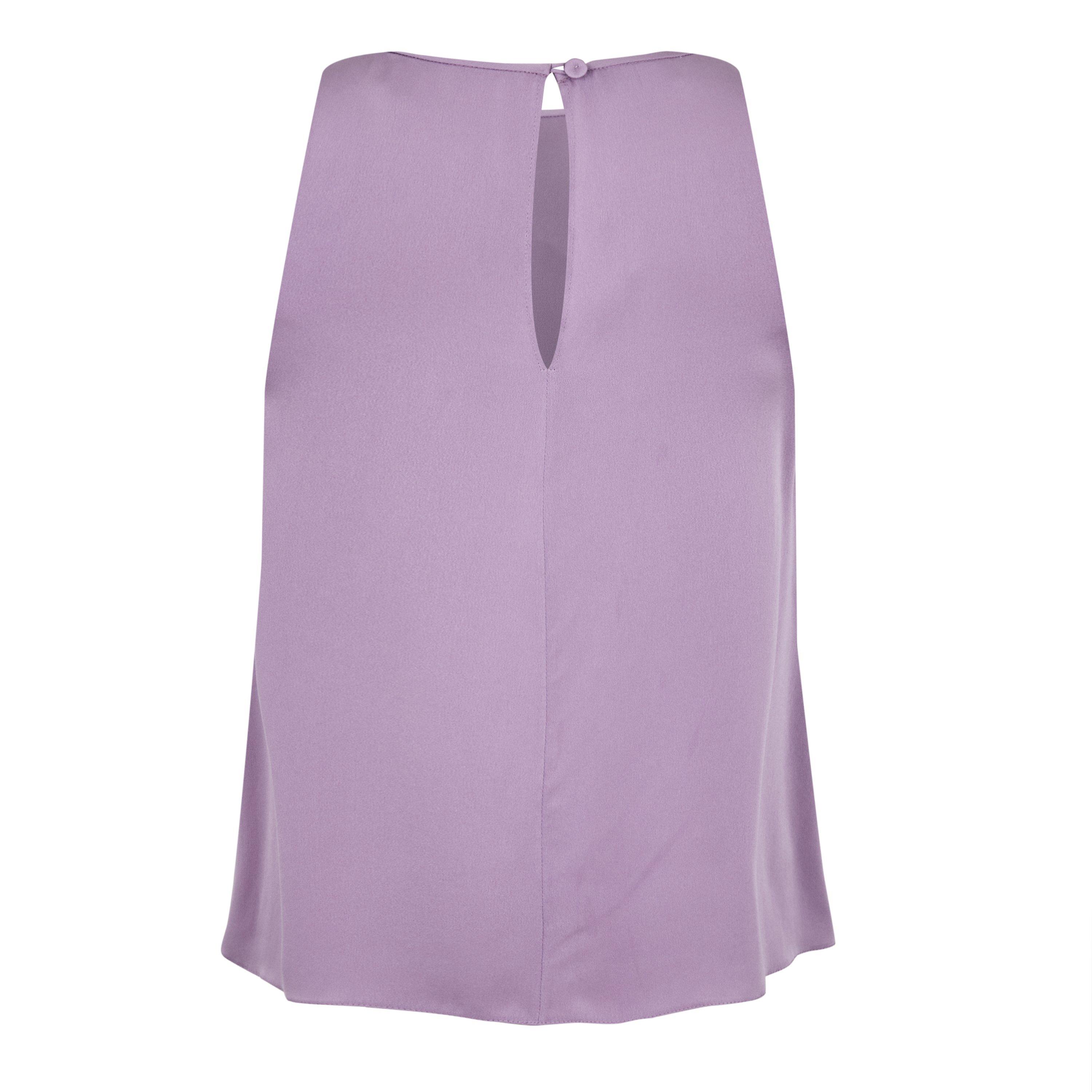 Viola - Emporio Armani - Women's Lilac Short-Sleeve Blouse - 2