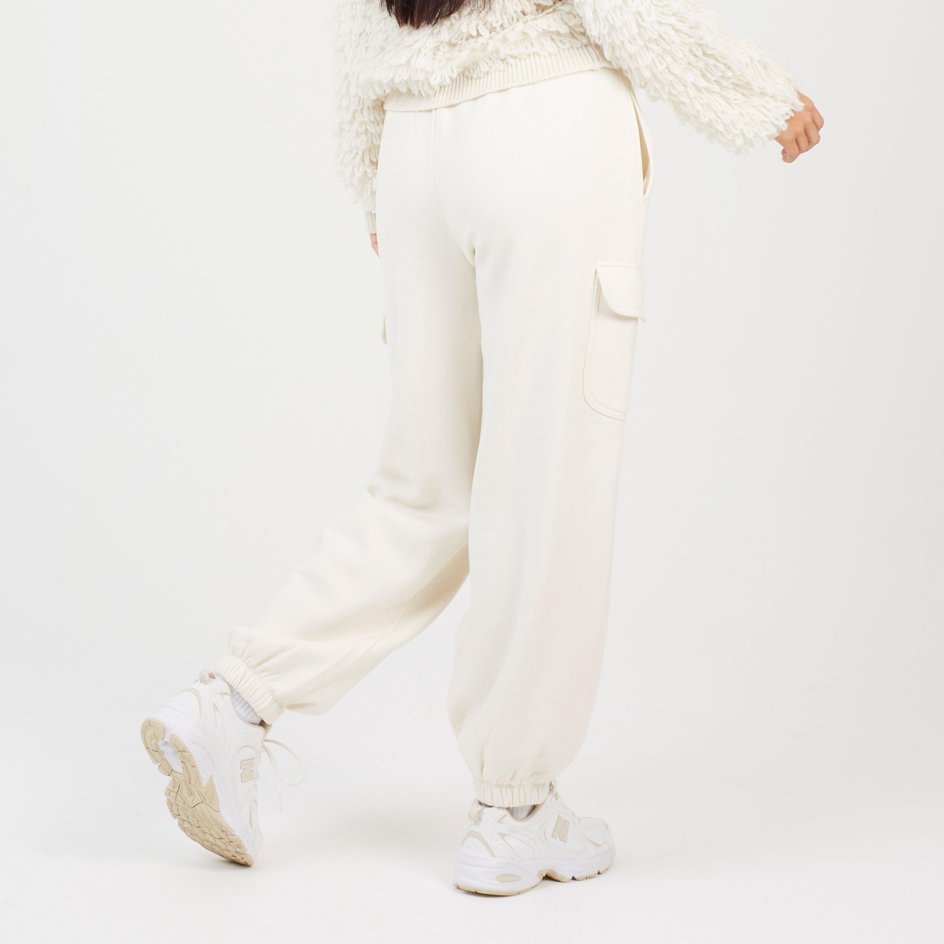 Creme - Brave Soul - BS Womens Cream Jersey Cargo Trousers - 2