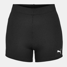 Puma Ribbed Hot Pants Womens