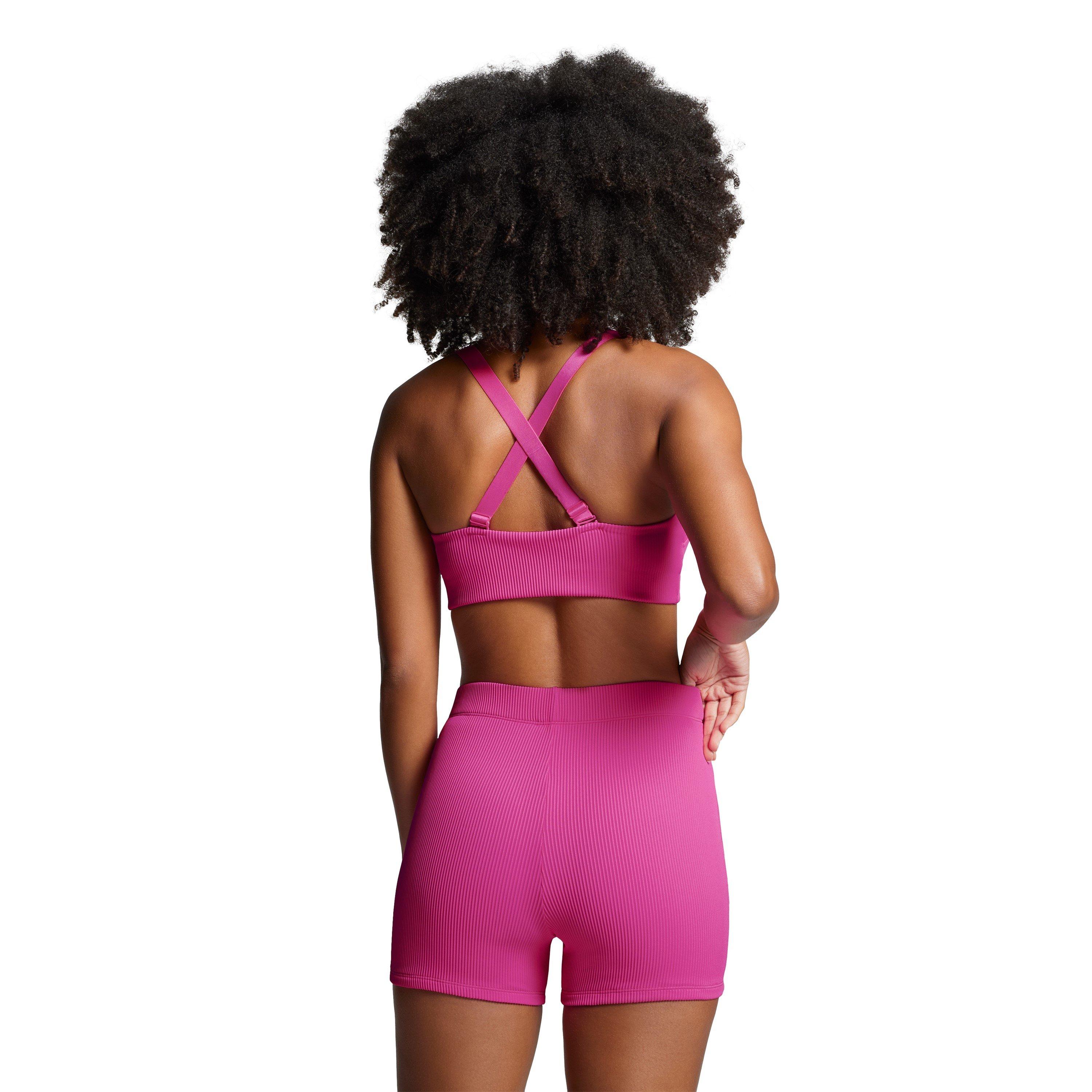 Neon Pink - Puma - Women's Ribbed Booty Shorts - 4