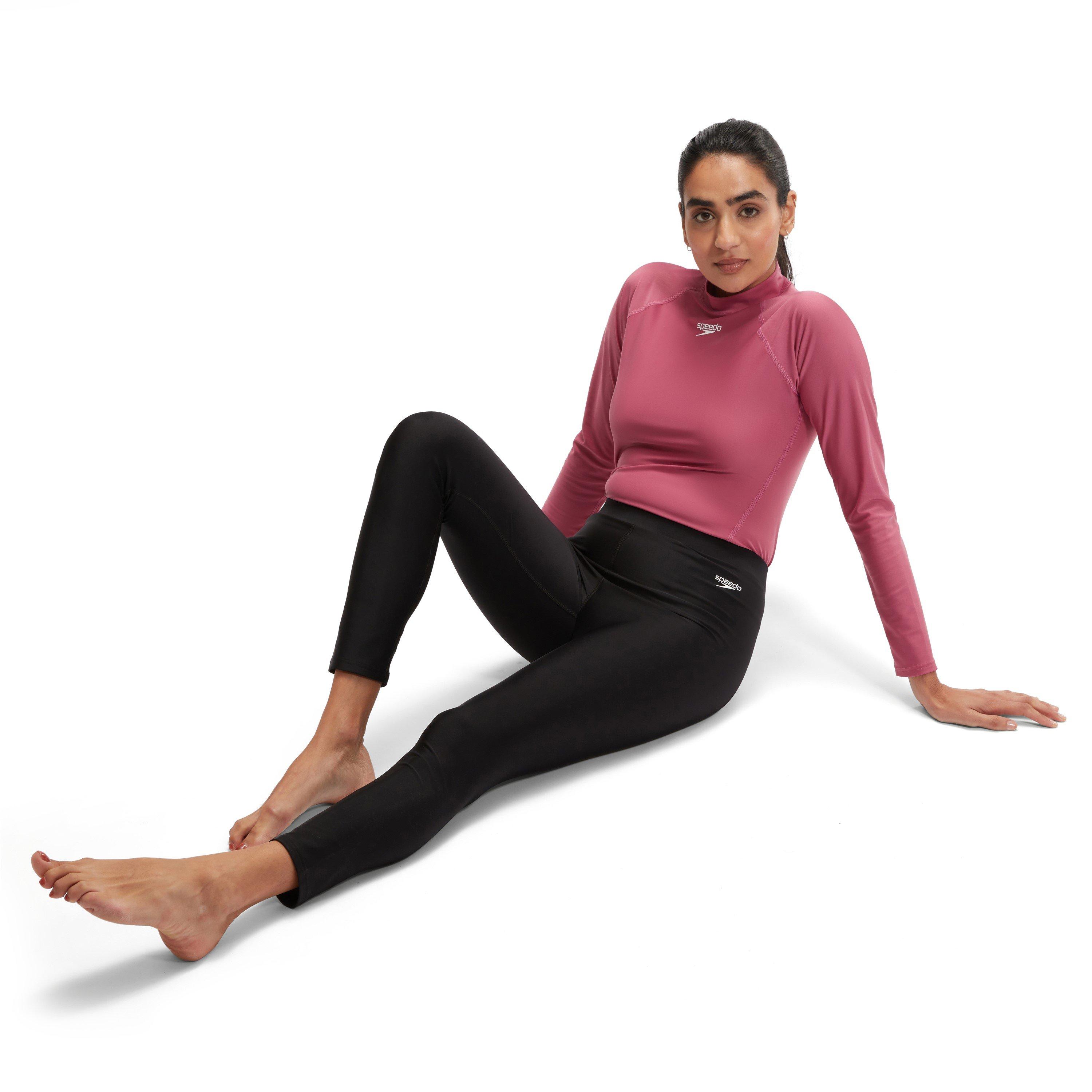 Black - Speedo - Swim Leggings Womens - 6