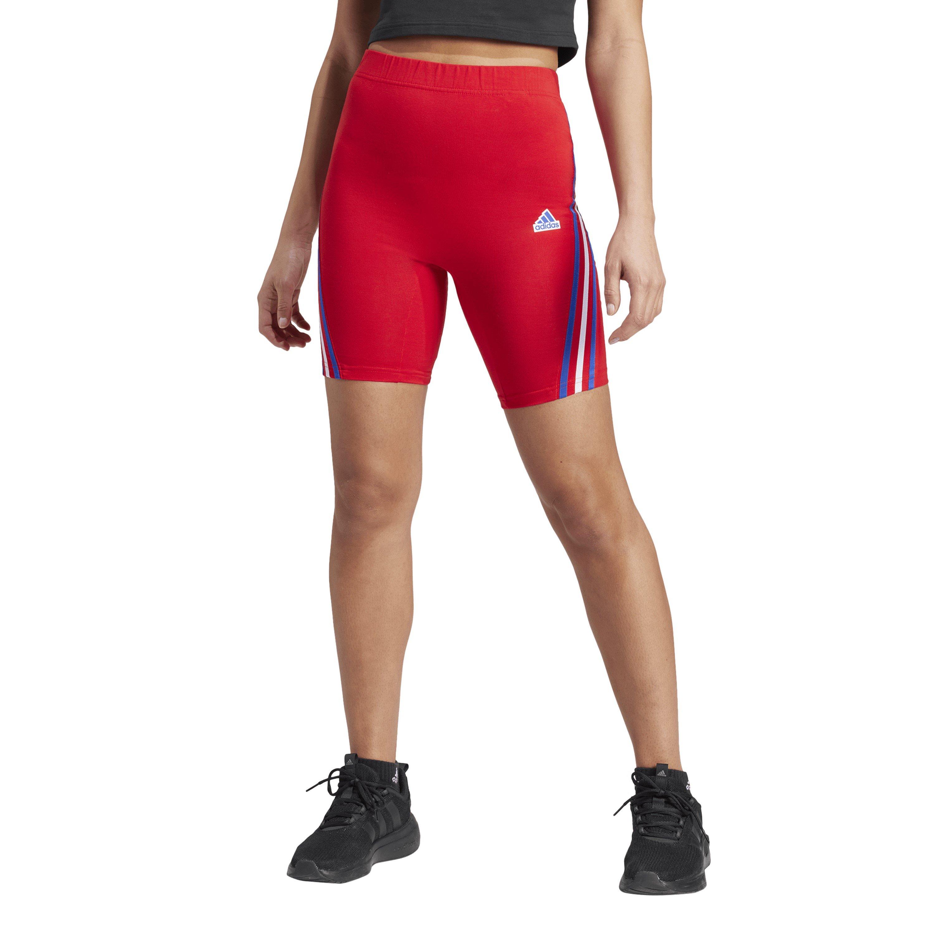 Red - adidas - W Fi 3s Biker Jogger Short Womens - 2