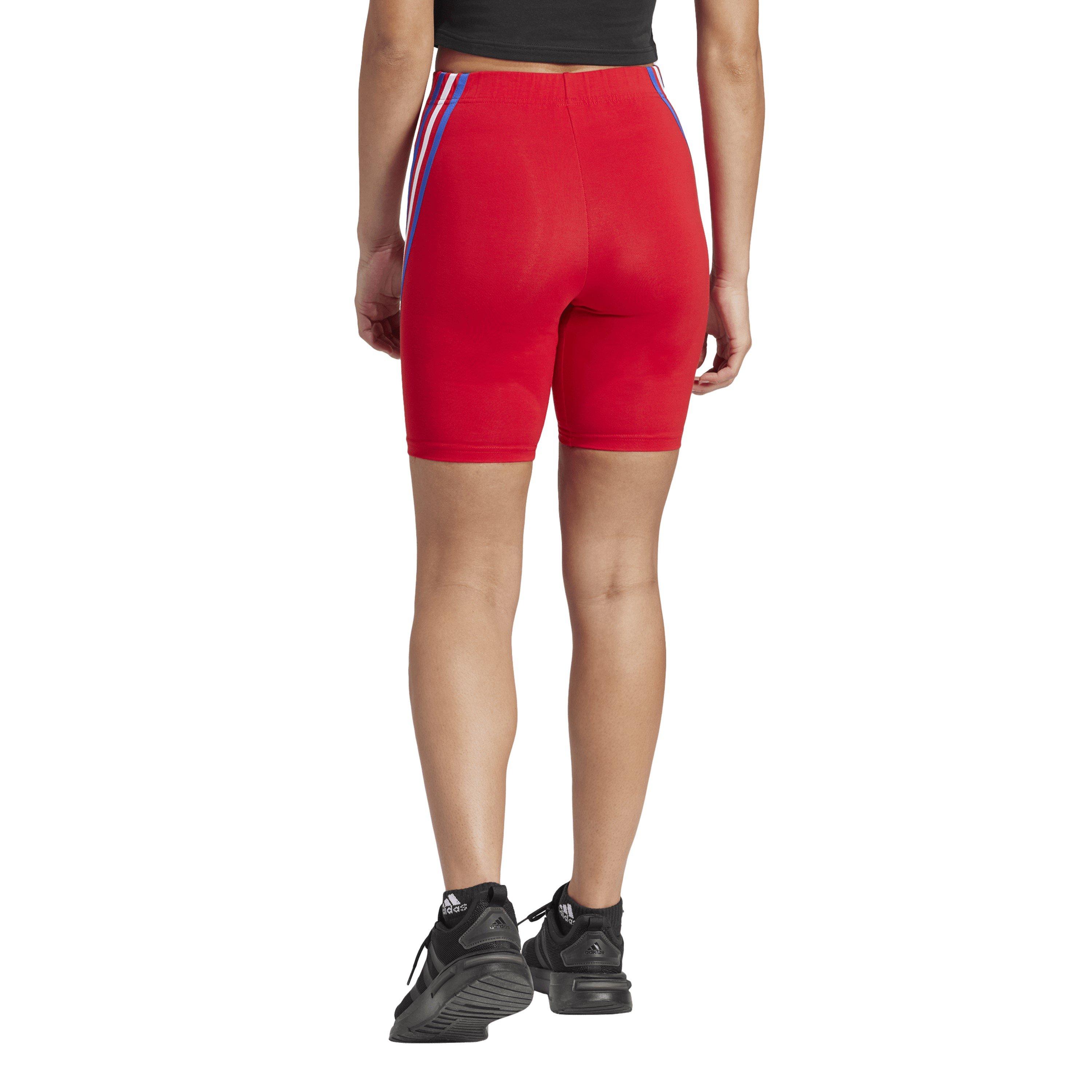 Red - adidas - W Fi 3s Biker Jogger Short Womens - 3