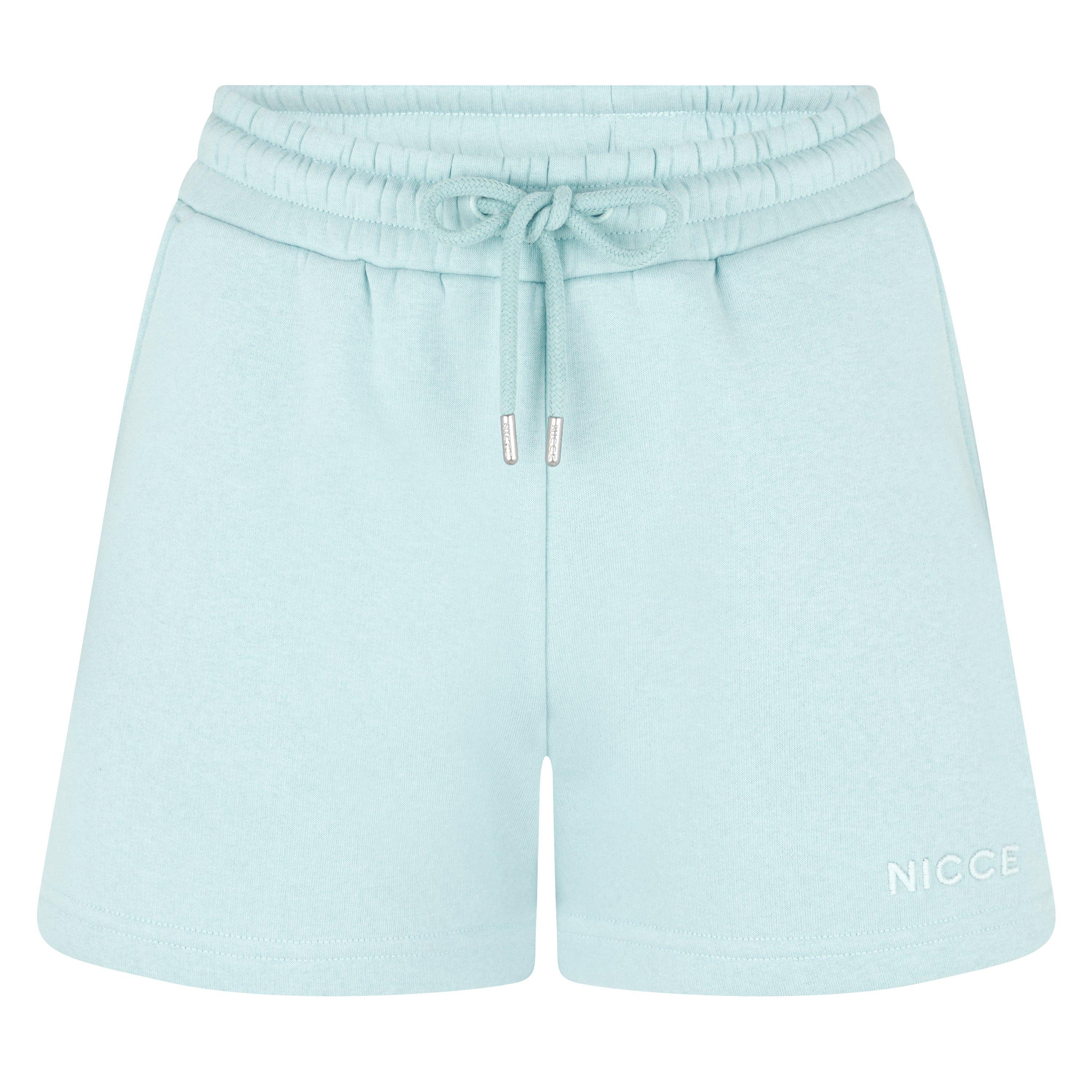 Aqua Blue - Nicce - Fleece Jogger Shorts - 5