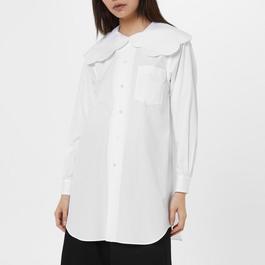 Comme des Garcons Girl Peter Pan Collar Cotton Shirt