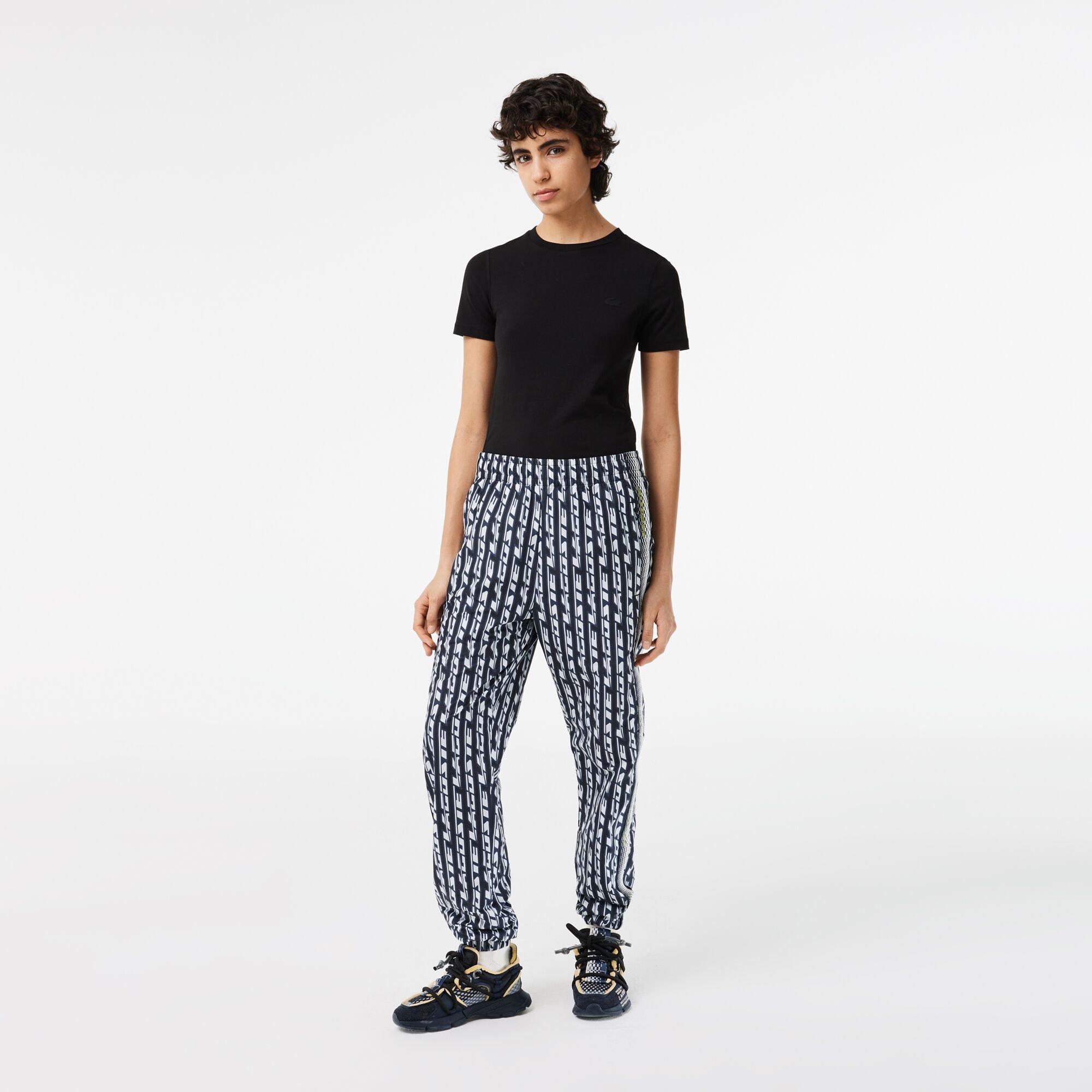 Lacoste Women's Slim Fit Joggers - Black/Blue - 8 (36)