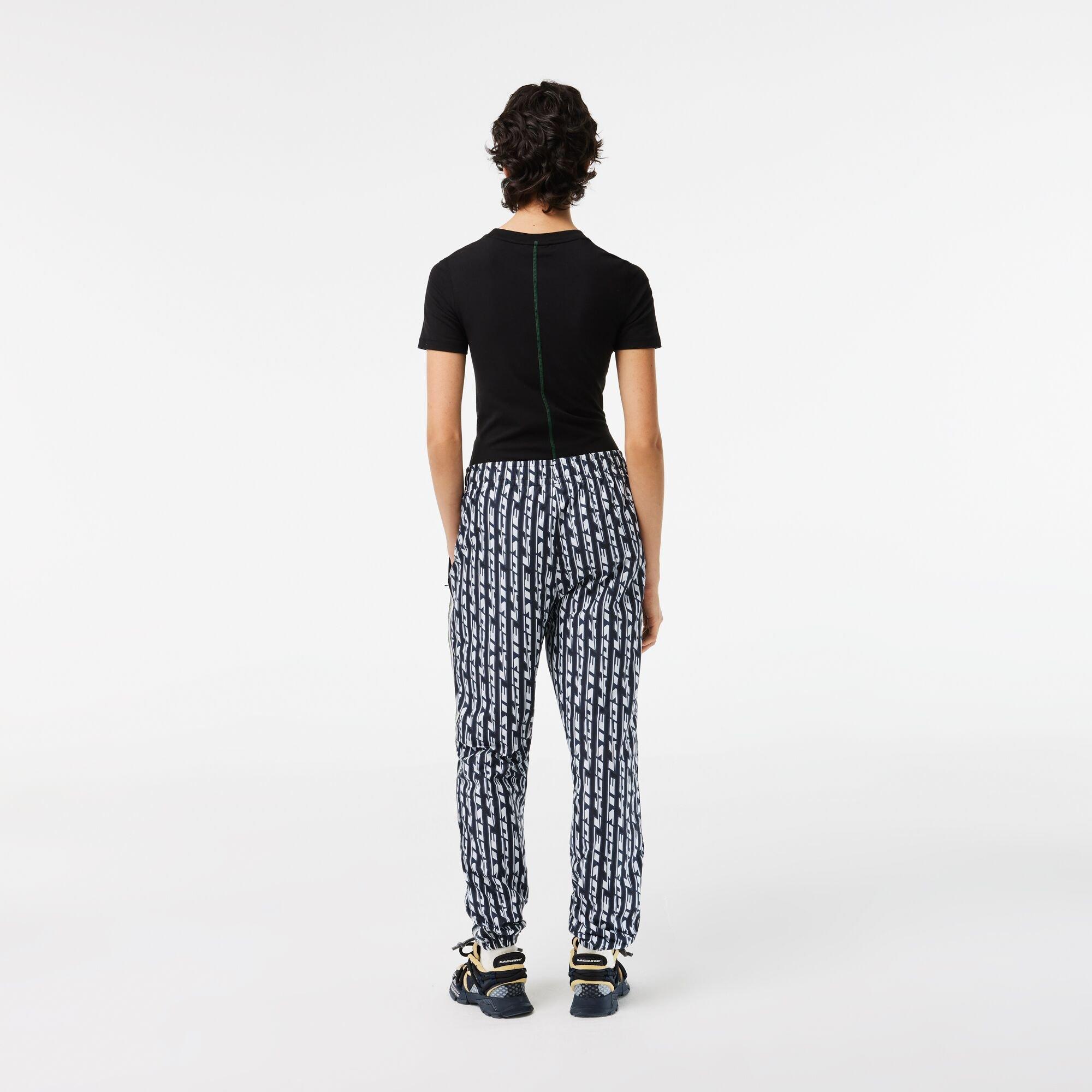 Preto/Azul - Lacoste - Women's Slim Fit Joggers - 3