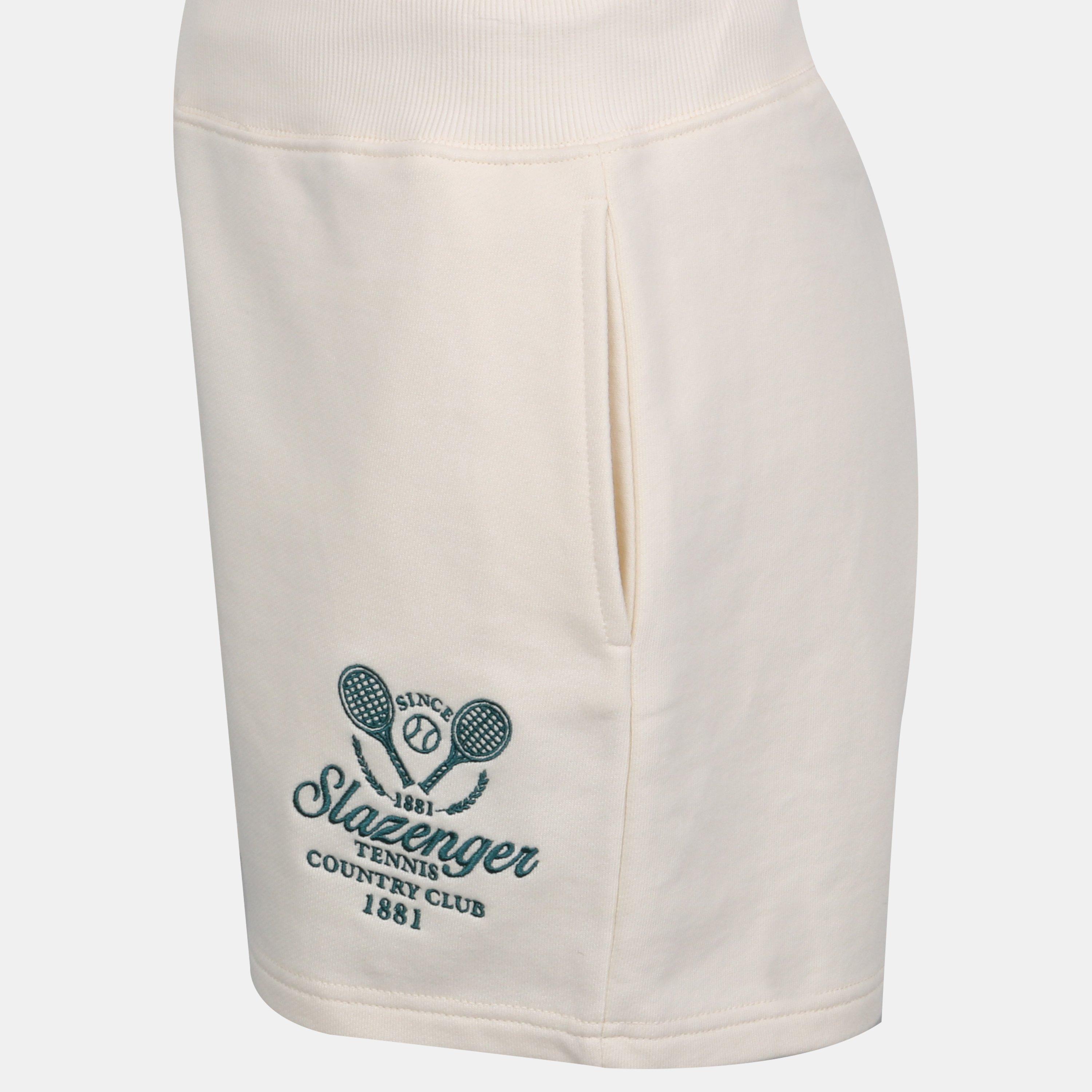 White - Slazenger - Women's Fleece Jogger Shorts - 3