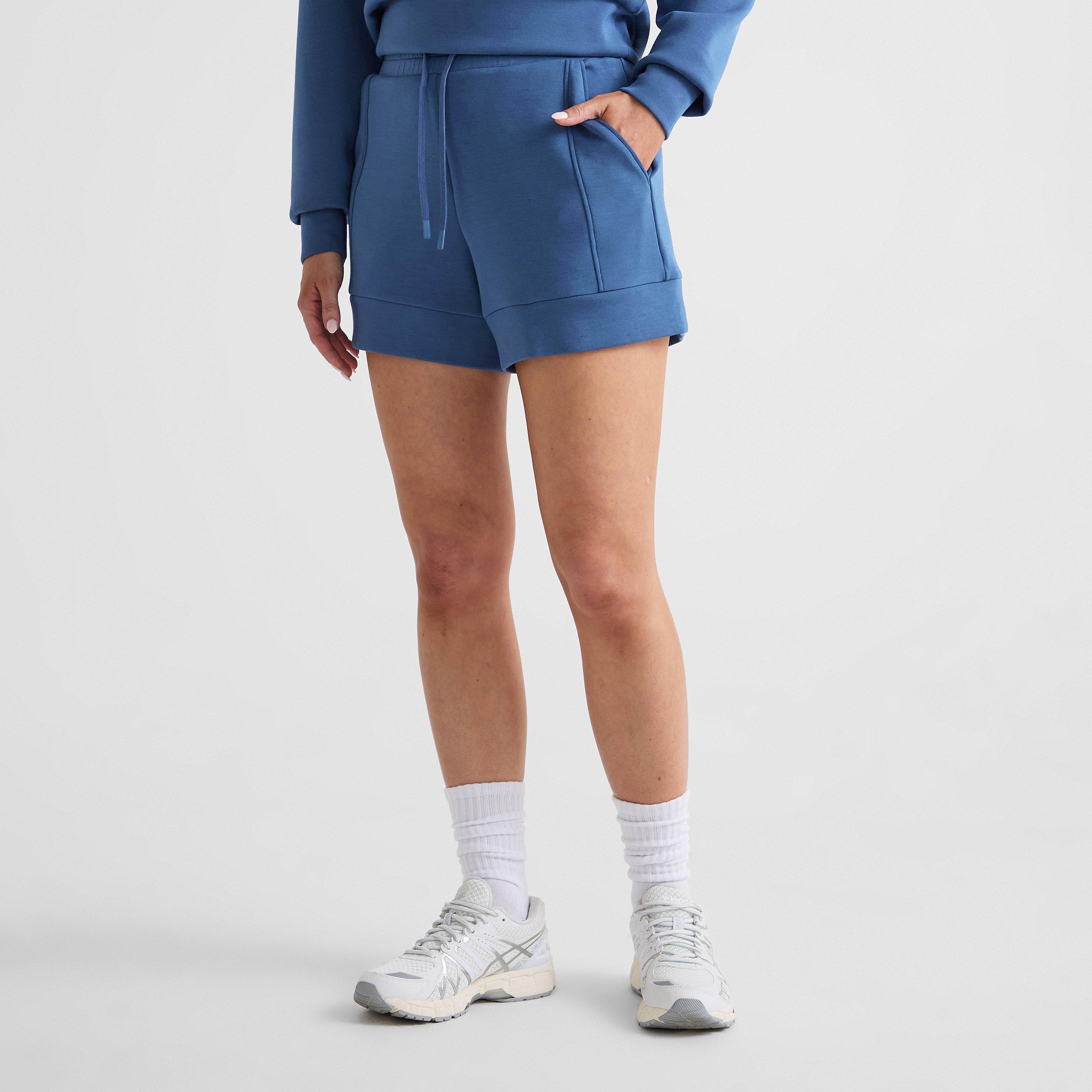 bijou blue - Varley - Women's Fleece Jogger Shorts - 3