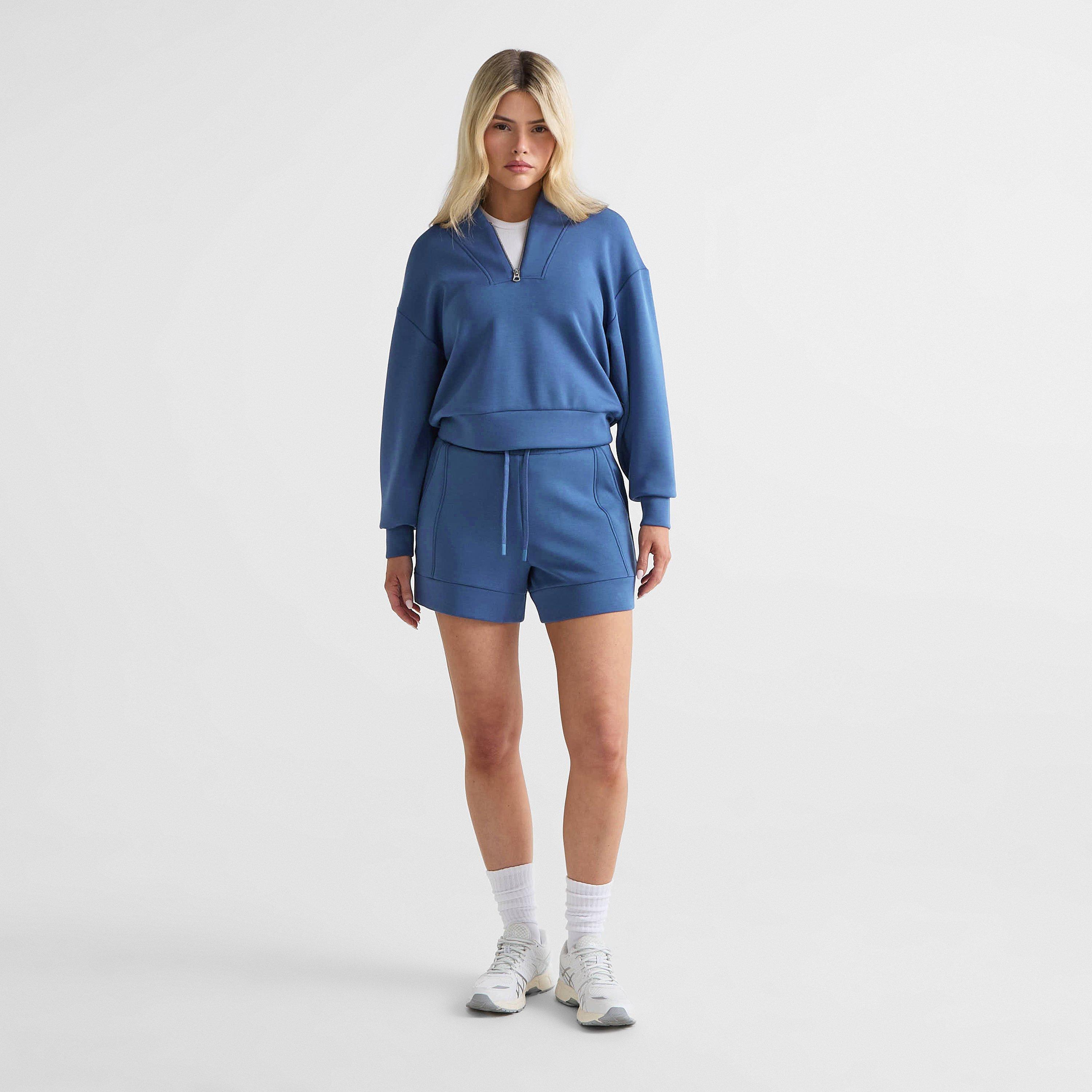 bijou blue - Varley - Women's Fleece Jogger Shorts - 6