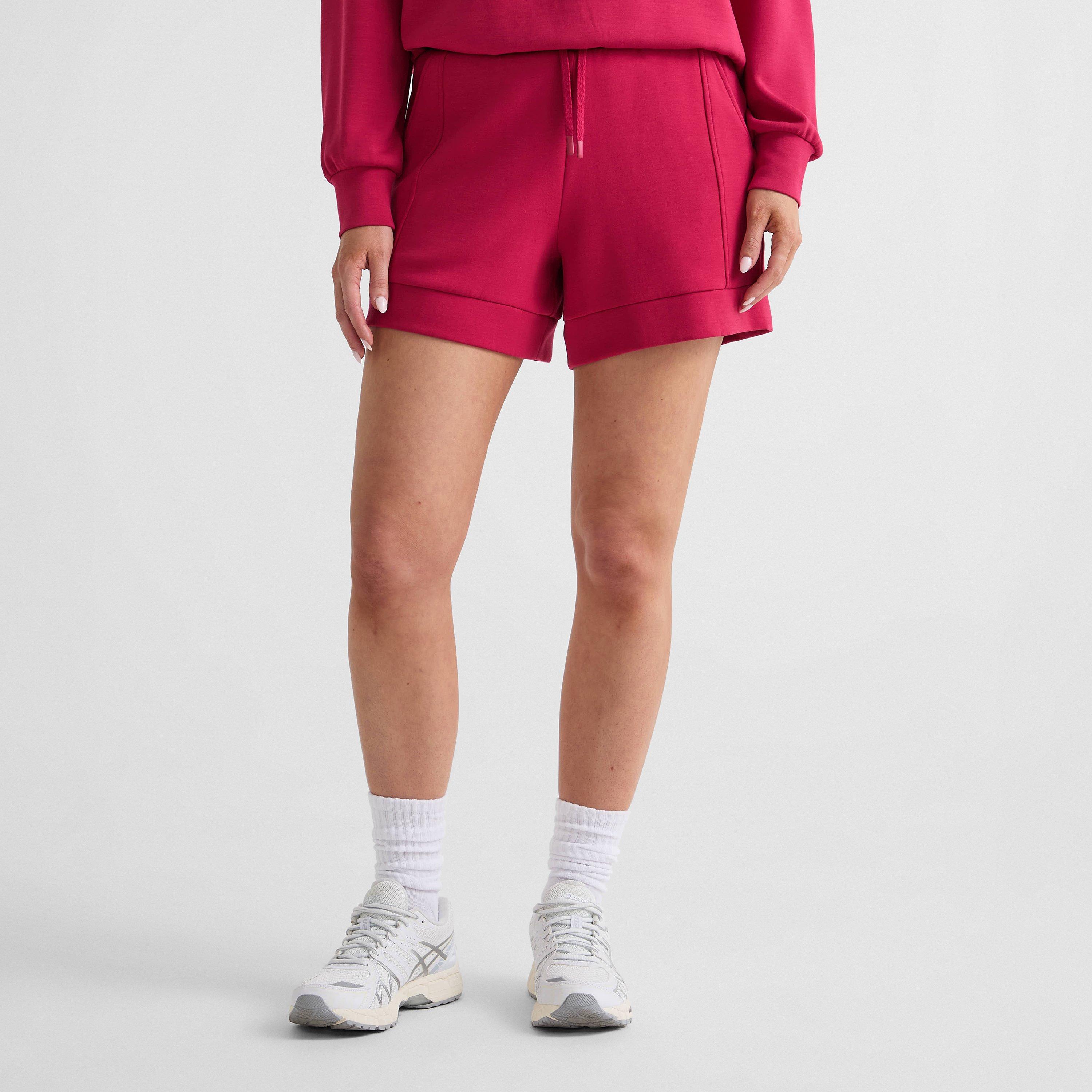 rich raspberry - Varley - Women's Fleece Jogger Shorts - 2