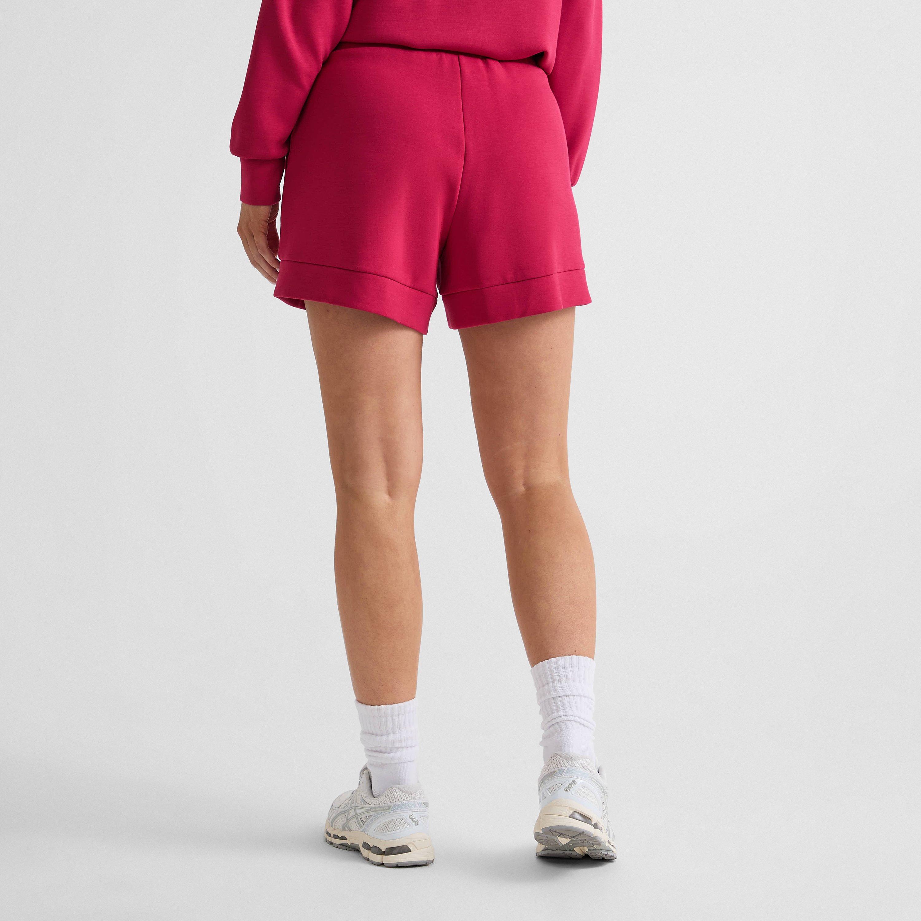 rich raspberry - Varley - Women's Fleece Jogger Shorts - 3