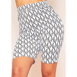 Missy Empire Waist Missy Print Branded Cycle Shorts