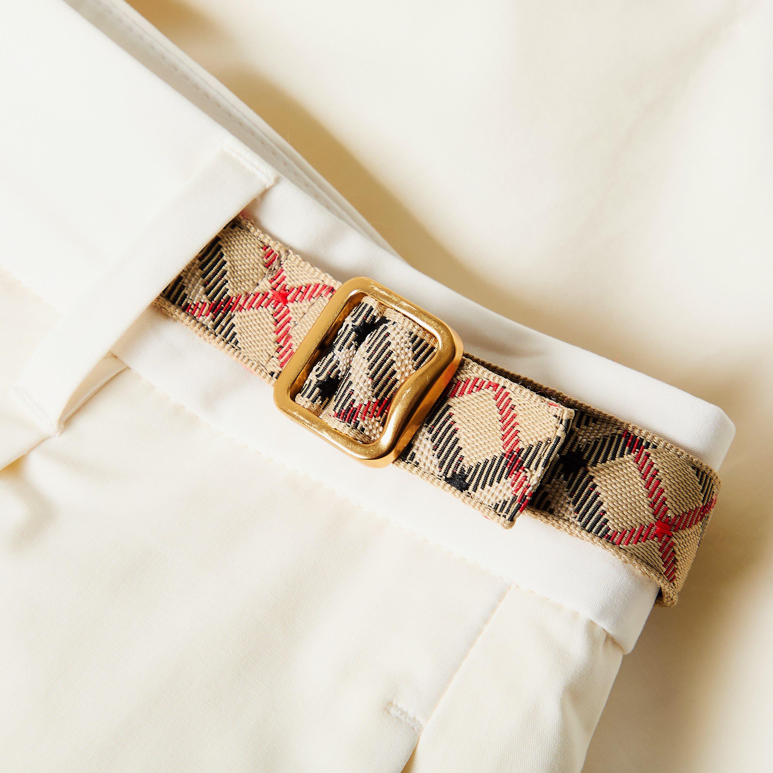 Seashell White - Burberry - Women's Tailored Shorts - 3