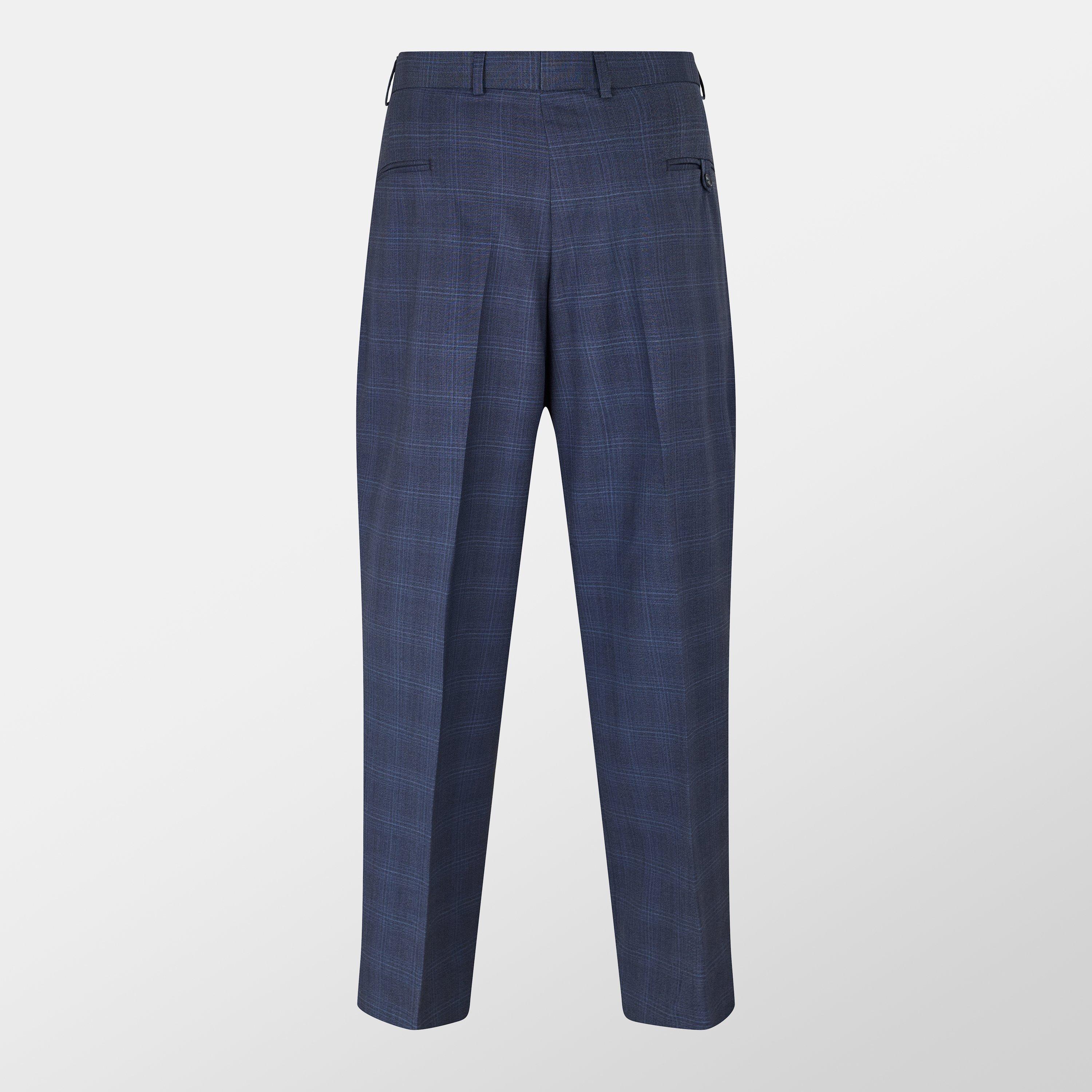 Blue - Pierre Cardin - Regular Suit Trousers - 2