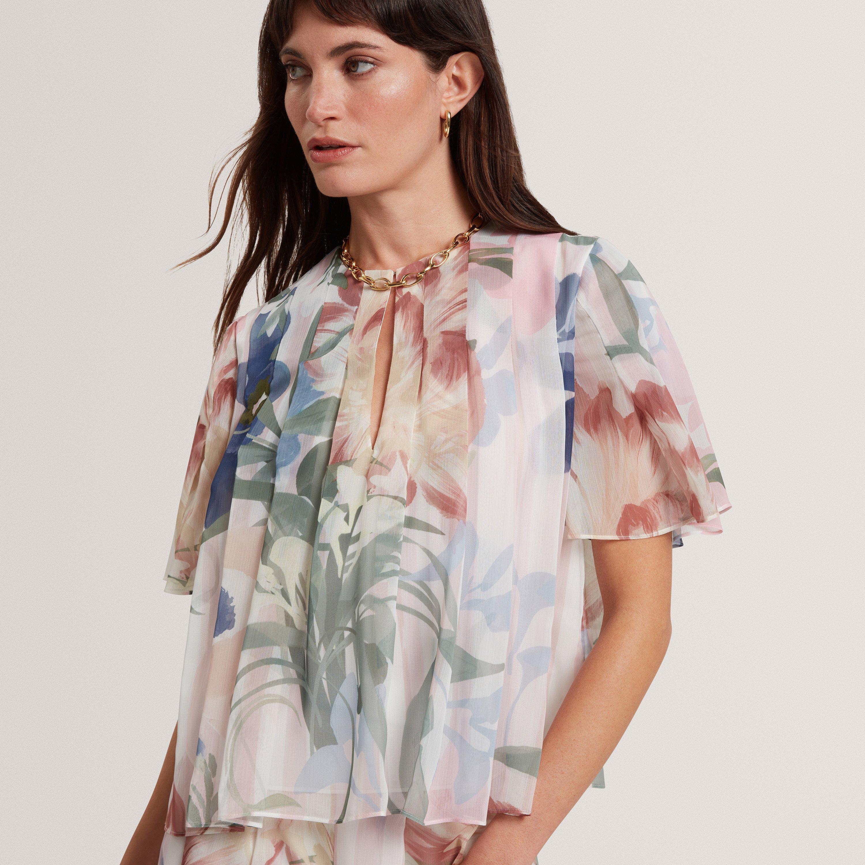 Pink - Ted Baker - Ted AnglSlv PrintTop Ld62 - 2