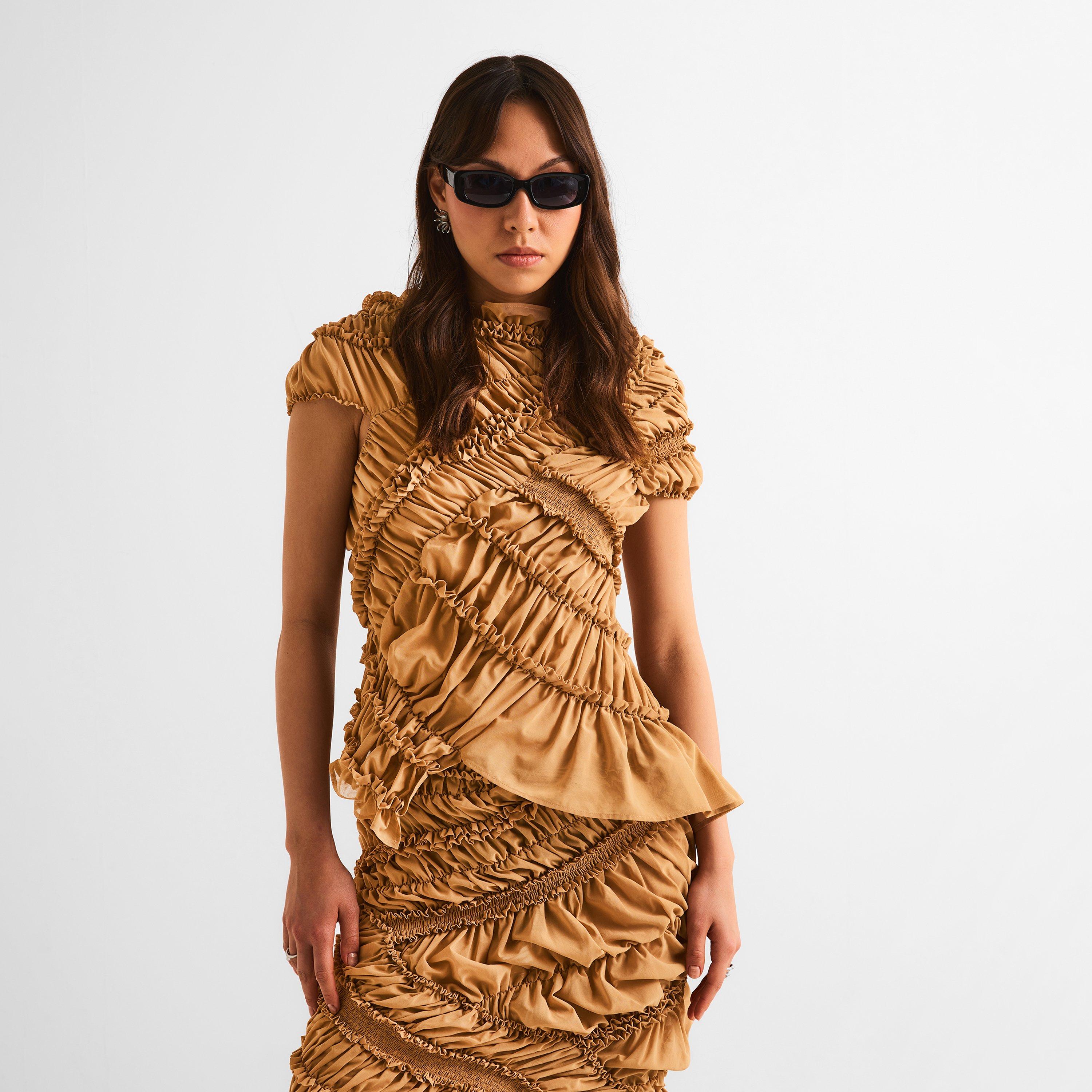 Nude - Magda Butrym - Women's Blouse 01 Short Sleeve - 3