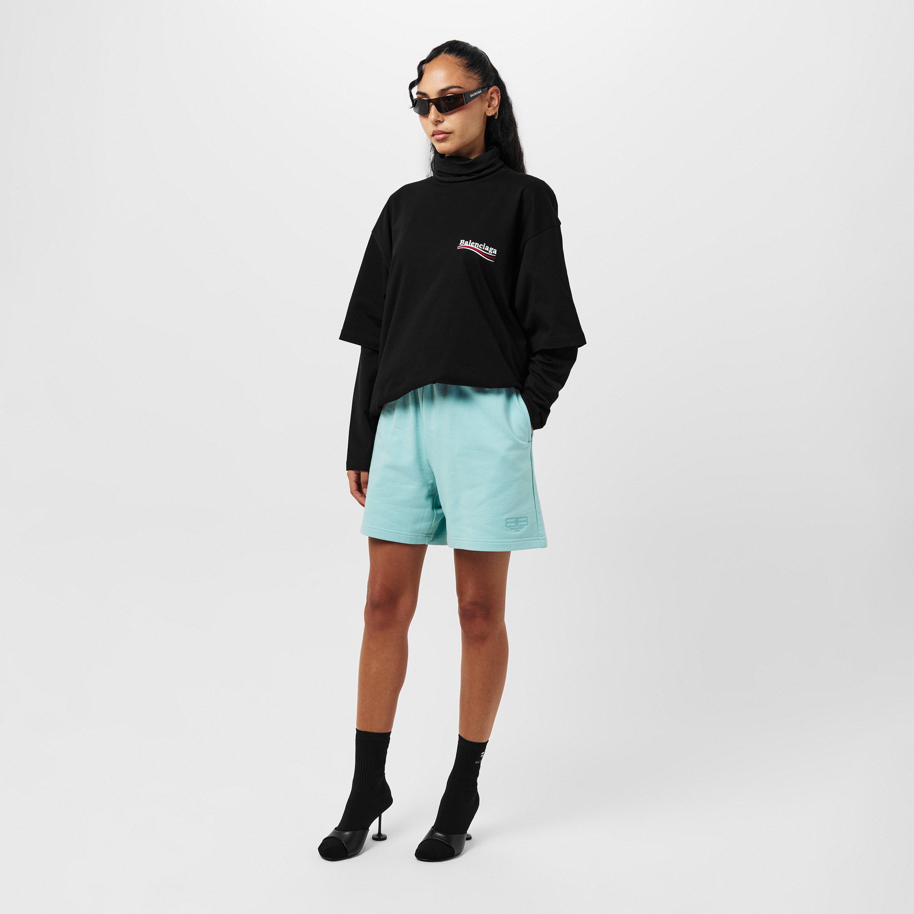 Green/Green - Balenciaga - Women's Jersey Shorts - 6