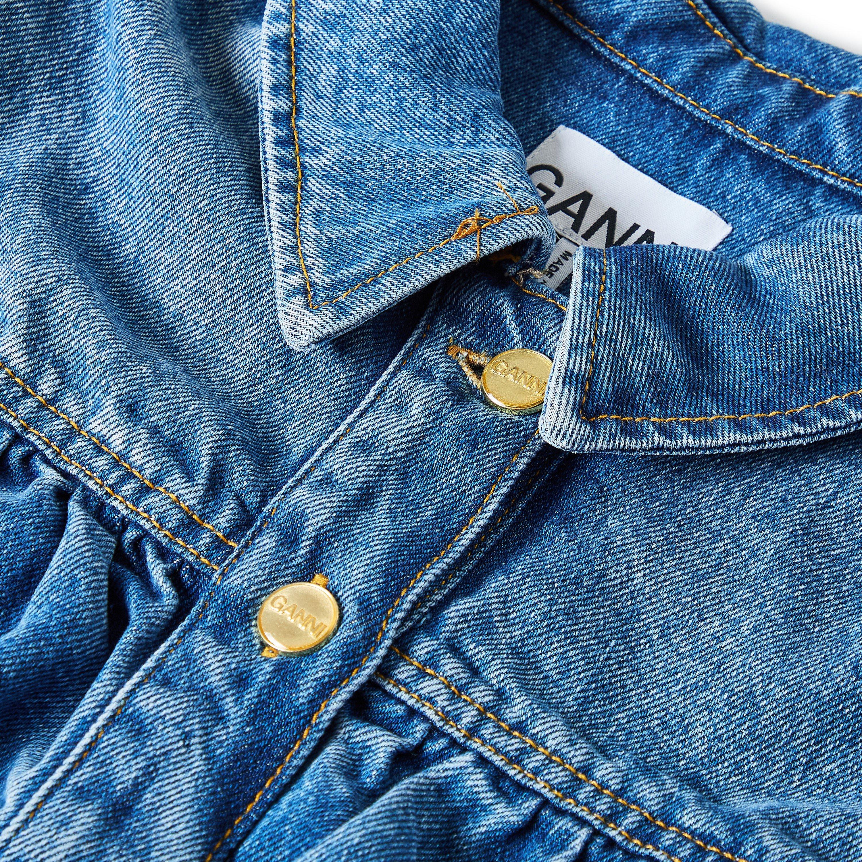 Tint Wash - Ganni - Ganni Denim Top Ld62 - 3