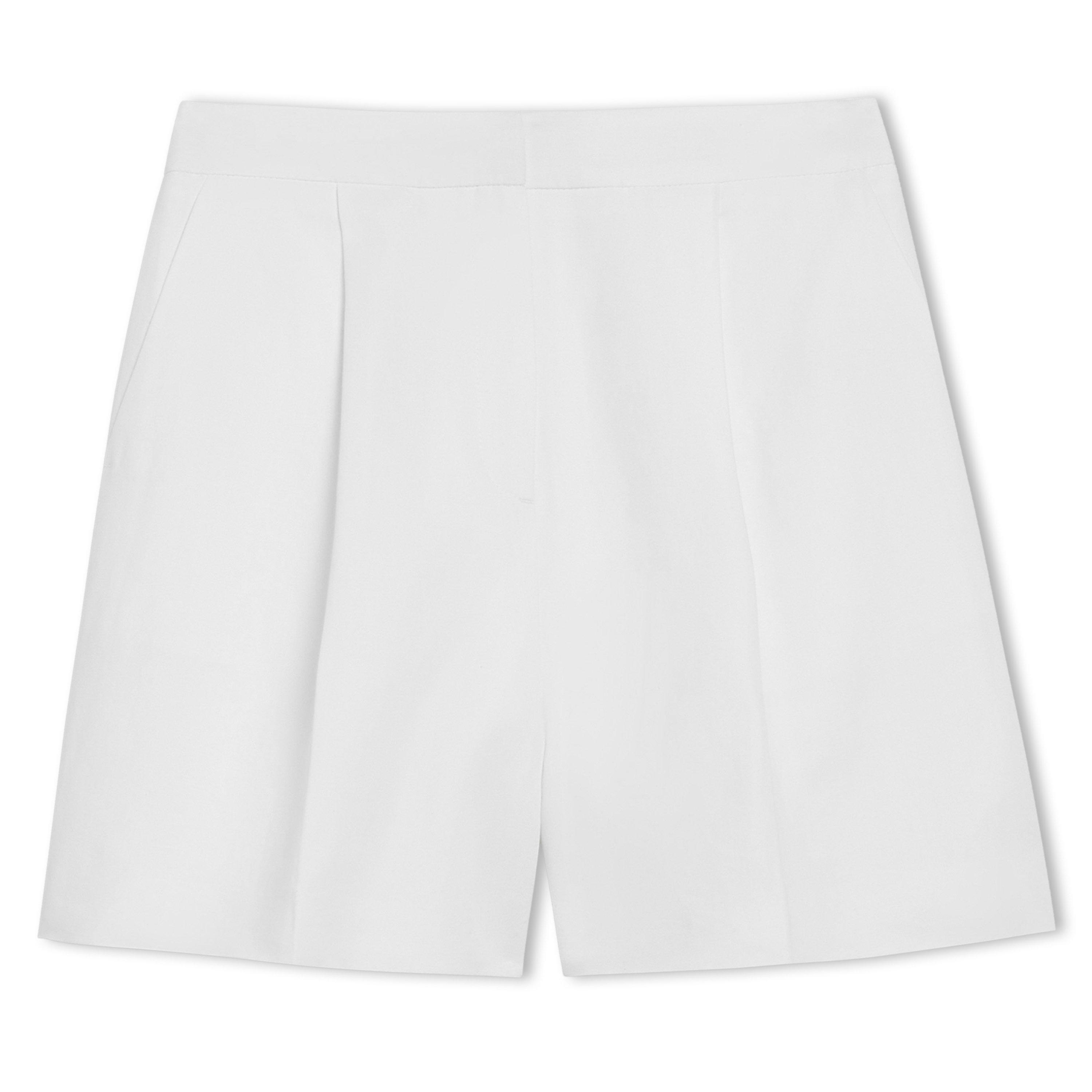 Ted Baker Women's High Waist Pleated Short - White - 14 (L)