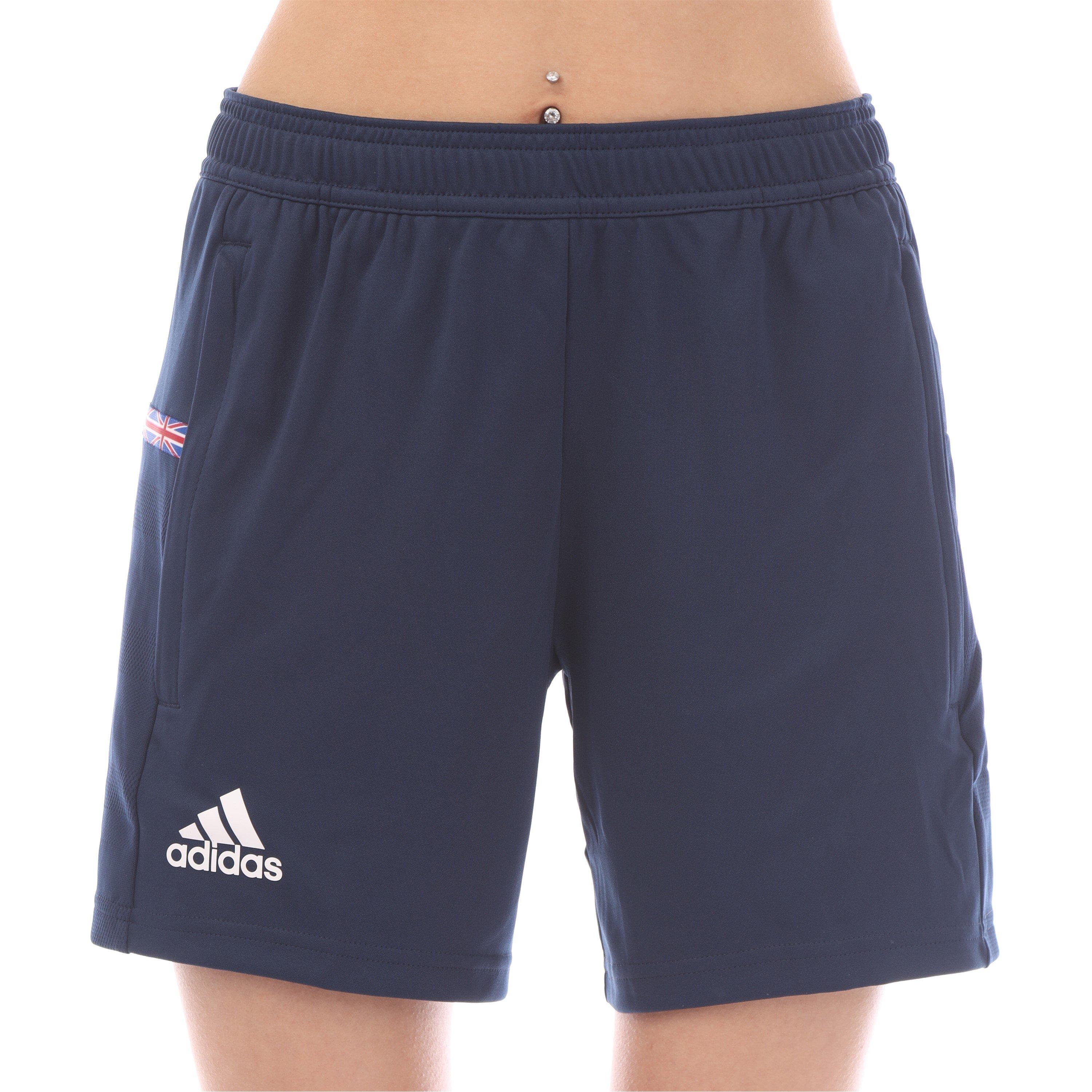 Navy - adidas - Women's Jersey Jogger Shorts - 1