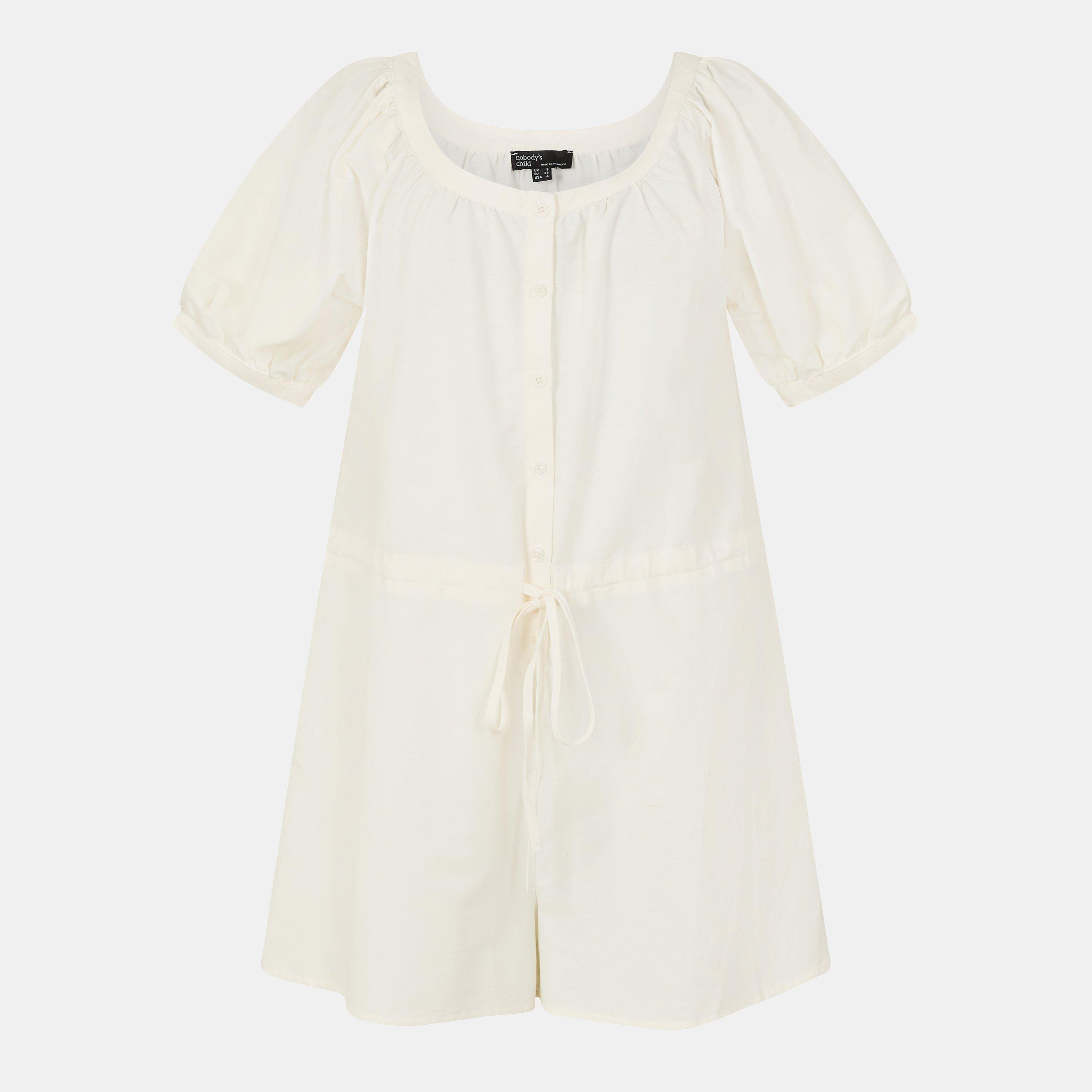 White - Nobodys Child - Women's Jade Structured Fit Playsuit - 1