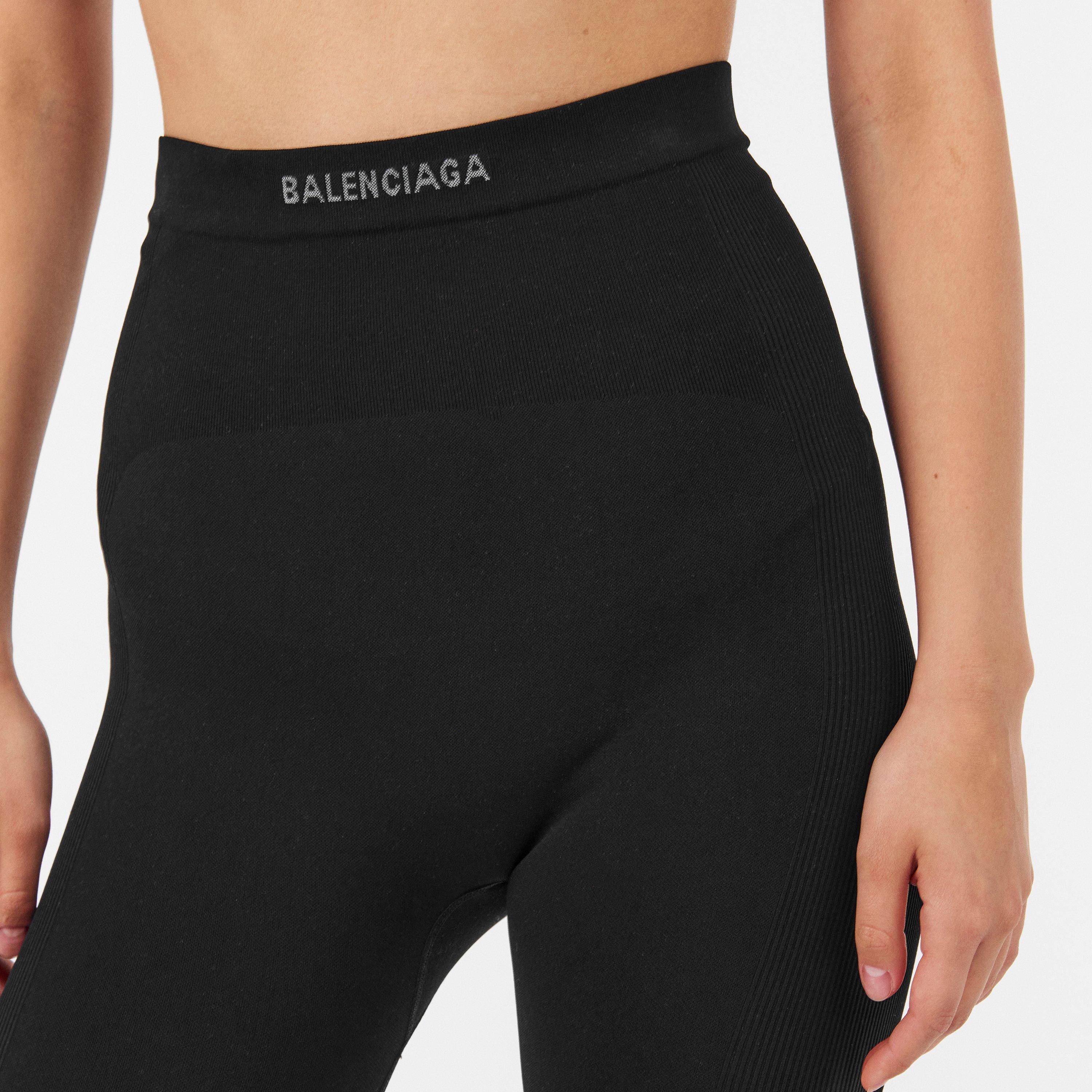 Black/White - Balenciaga - Women's Cycling Shorts - 5
