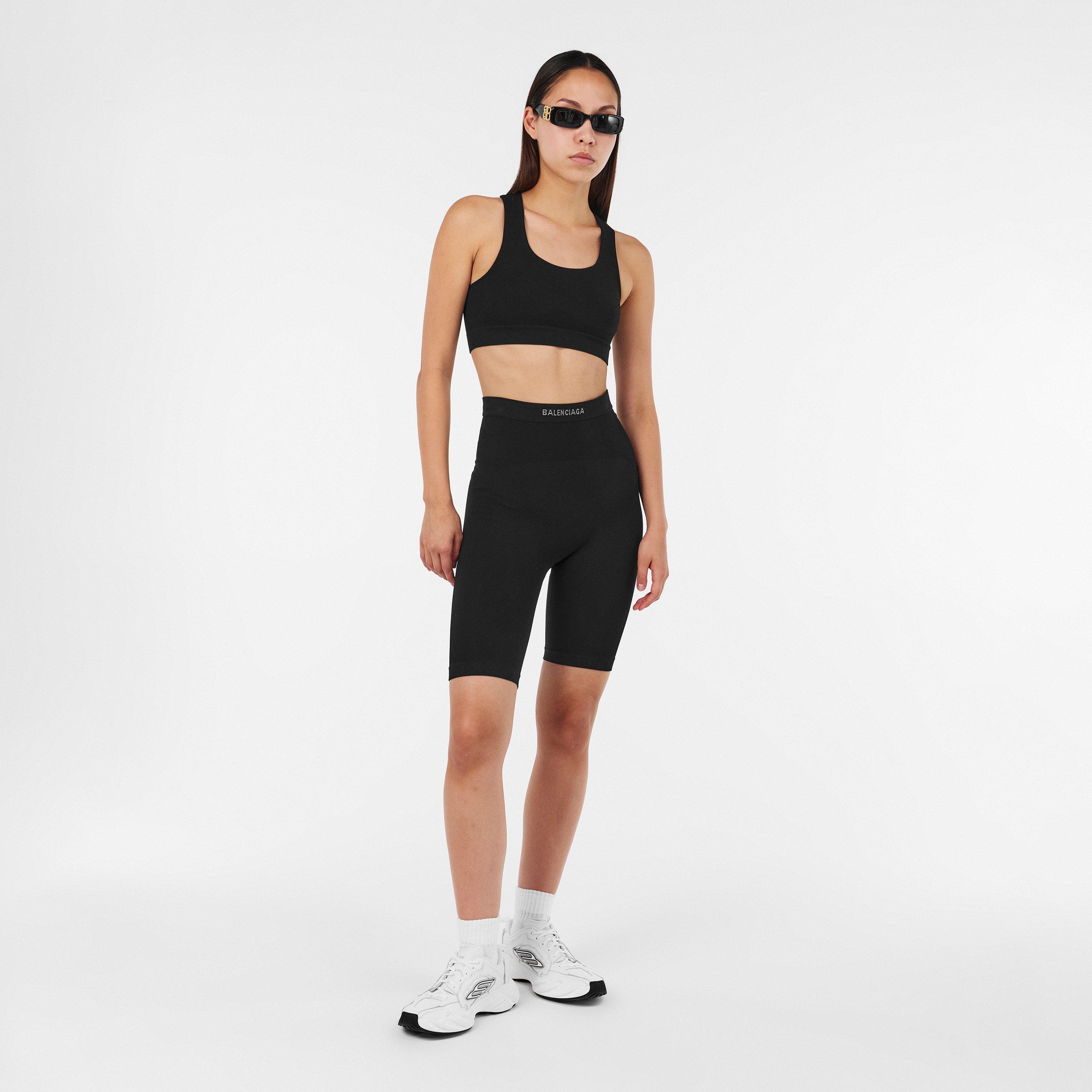 Black/White - Balenciaga - Women's Cycling Shorts - 6