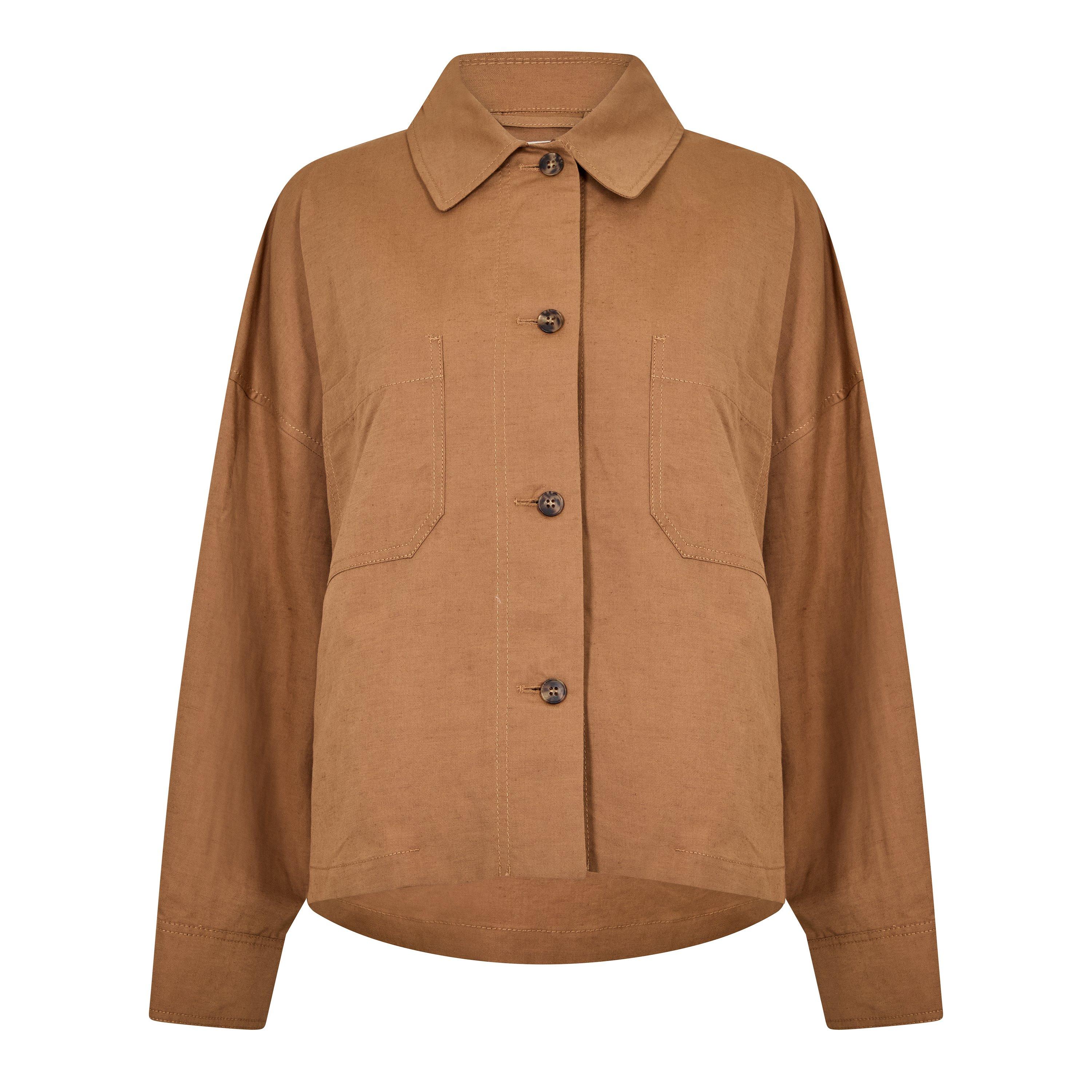 Weekend Max Mara Women's Short Sleeve Blouse - Tobacco - Size 12 (M)