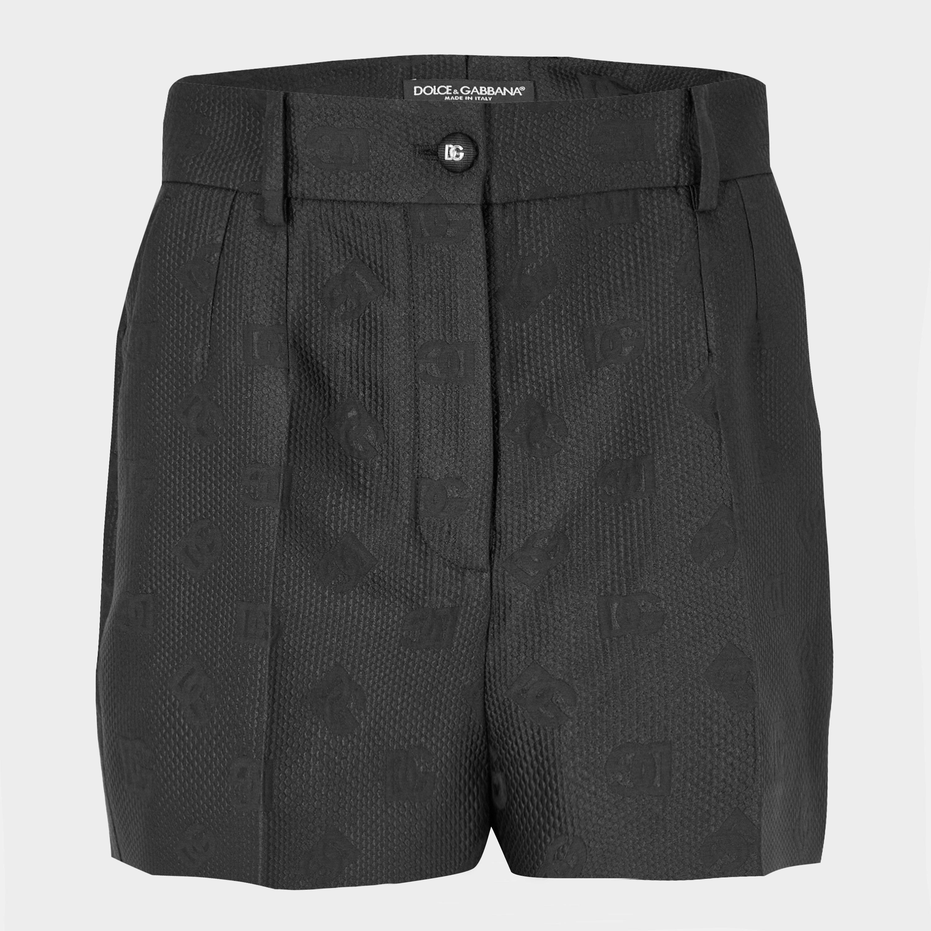 Nero - Dolce and Gabbana - Women's Structured Tailored Shorts - 1