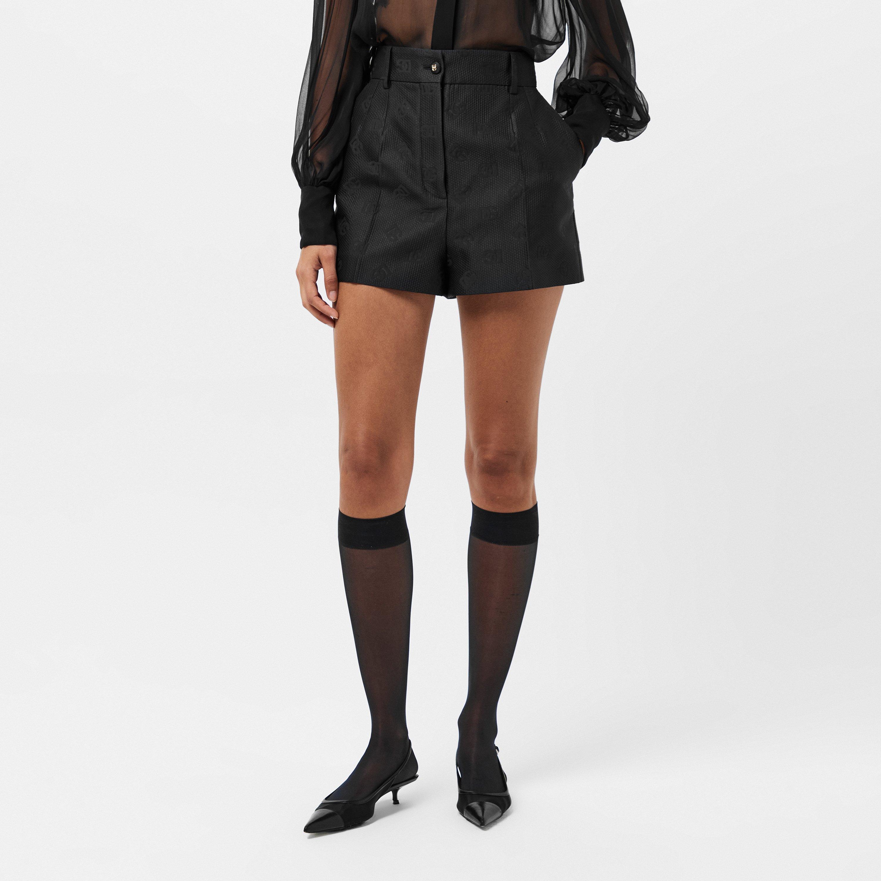 Nero - Dolce and Gabbana - Women's Structured Tailored Shorts - 3