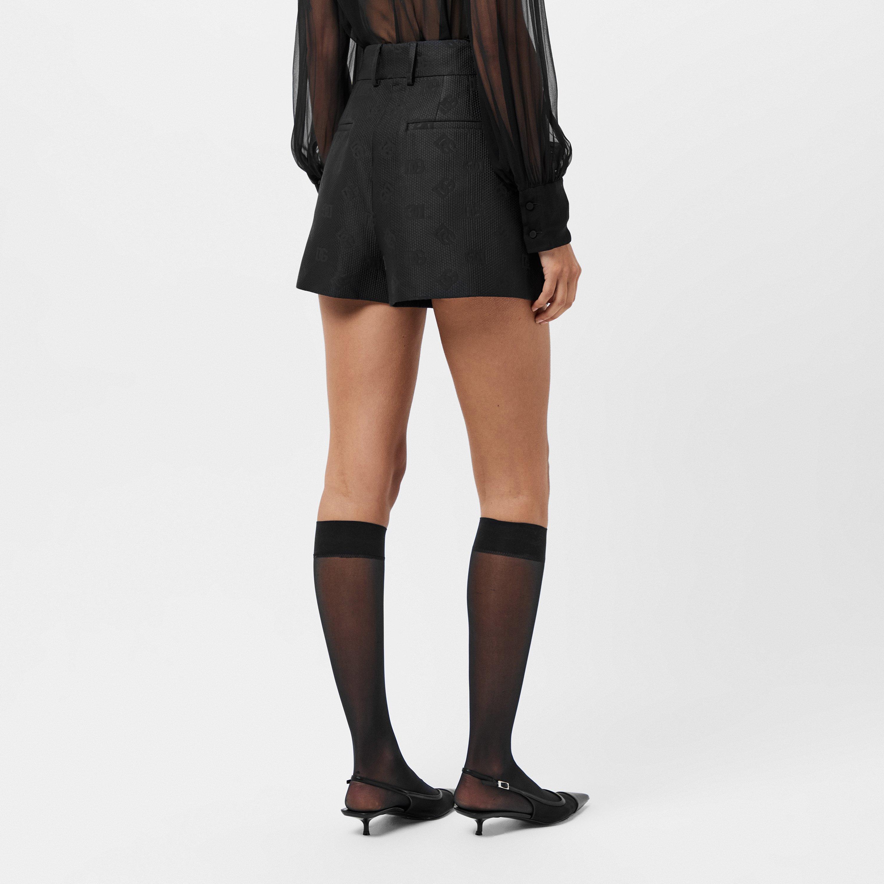 Nero - Dolce and Gabbana - Women's Structured Tailored Shorts - 4