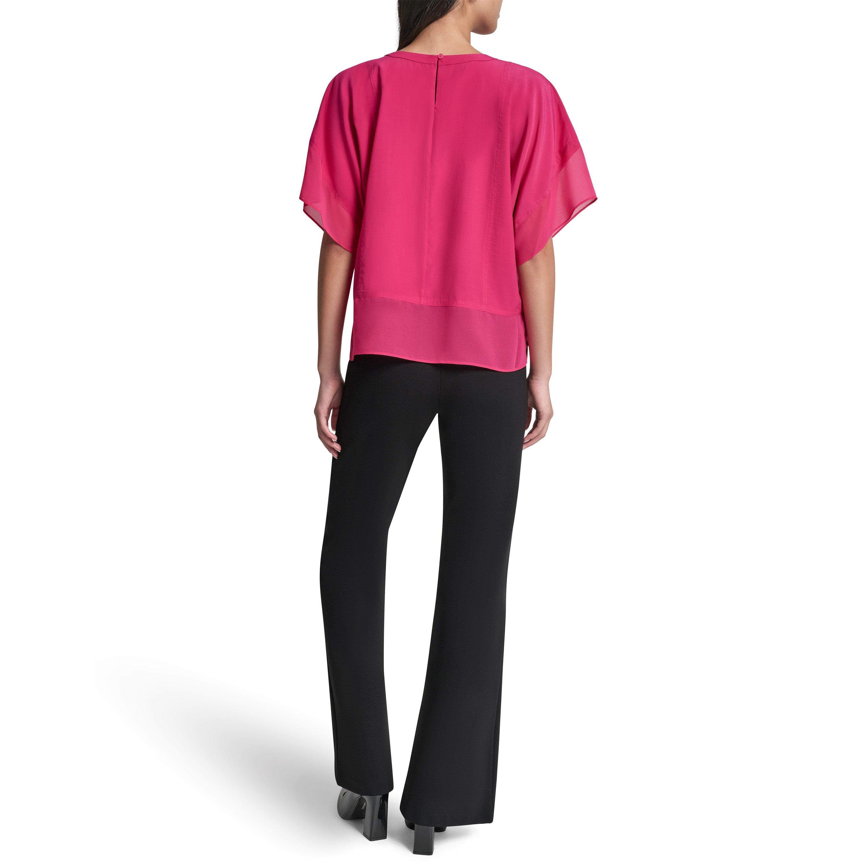 Hot Pink - DKNY - DKNY Dolman Top Ld62 - 5