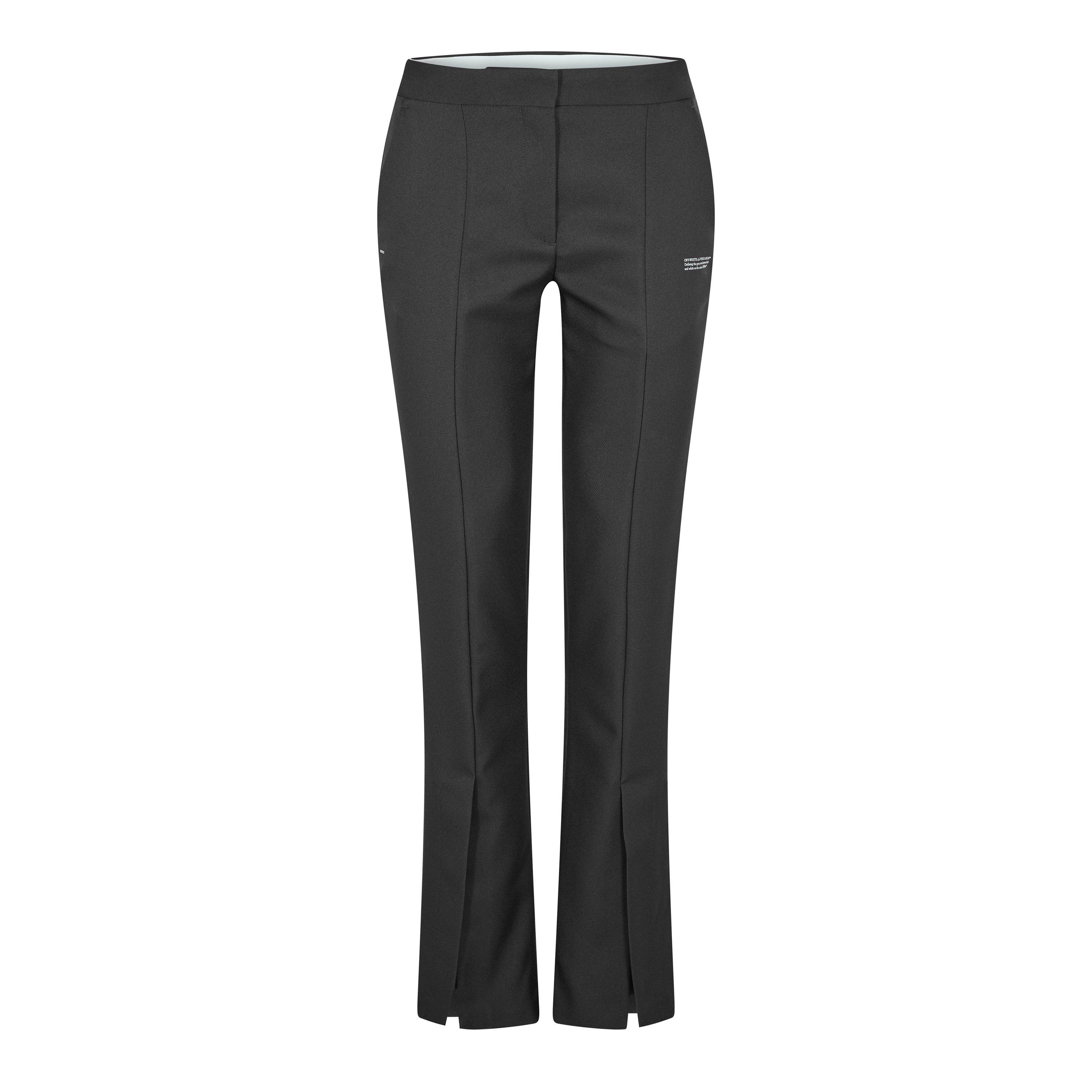 Black - Off White - Women's Track 3/4 Trousers - 1