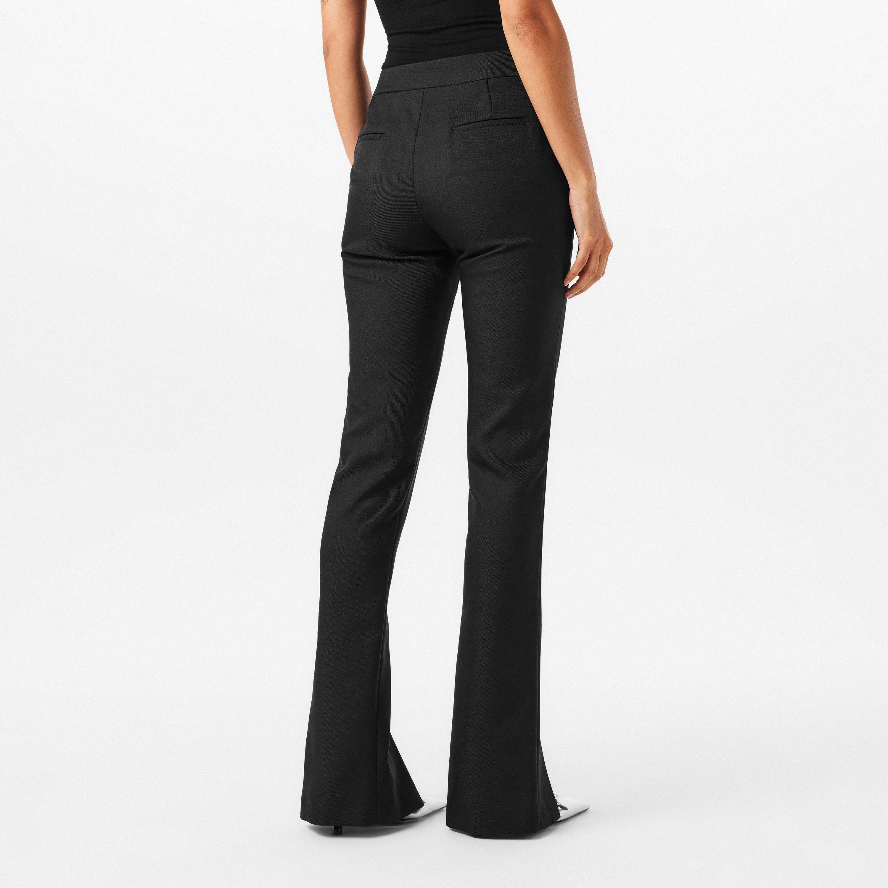 Black - Off White - Women's three quarter Track Trousers - 4