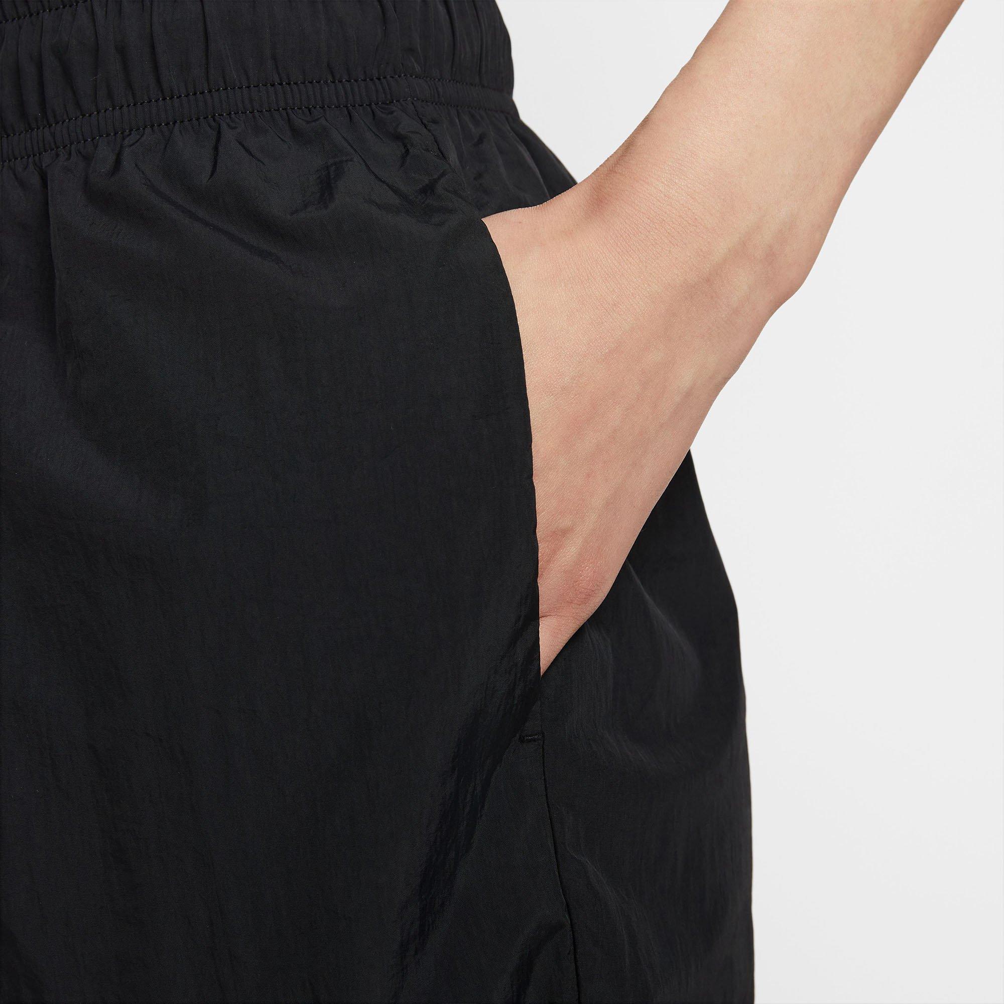 Black/Sail - Nike - Sportswear Womens Mid-Rise Loose Knee-Length Shorts - 6