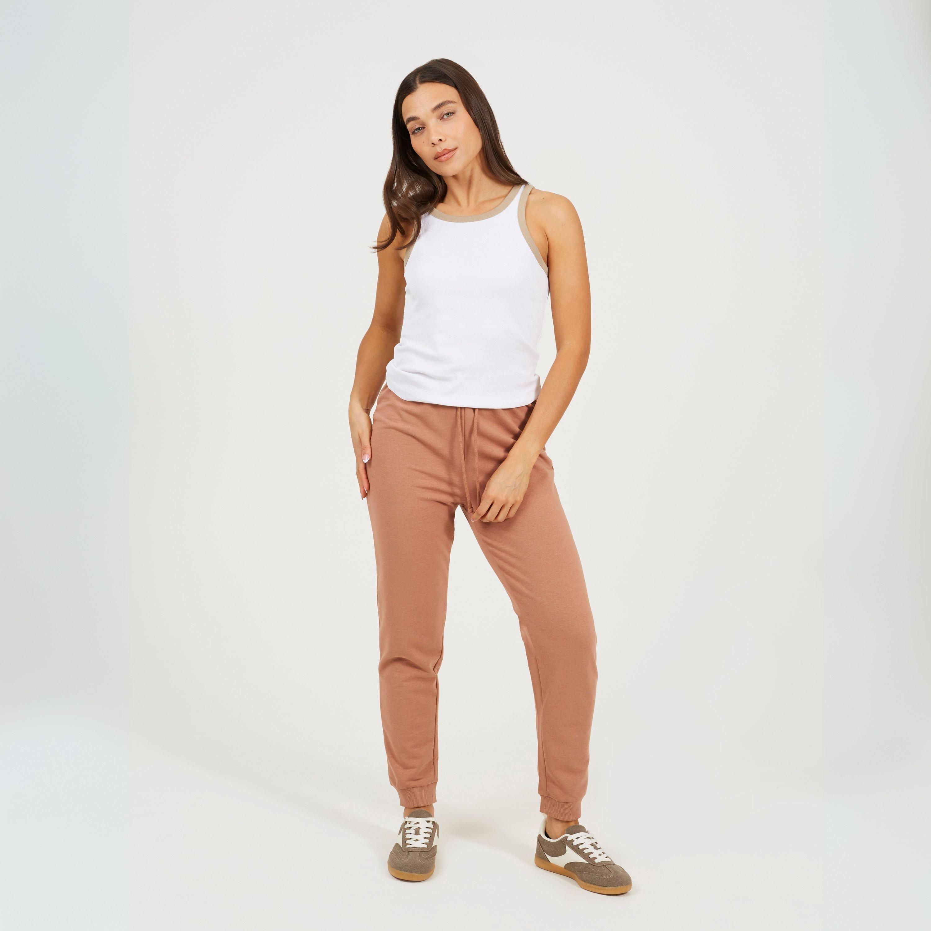 Taupe - Brave Soul - Skinny Jogging Bottoms - 4
